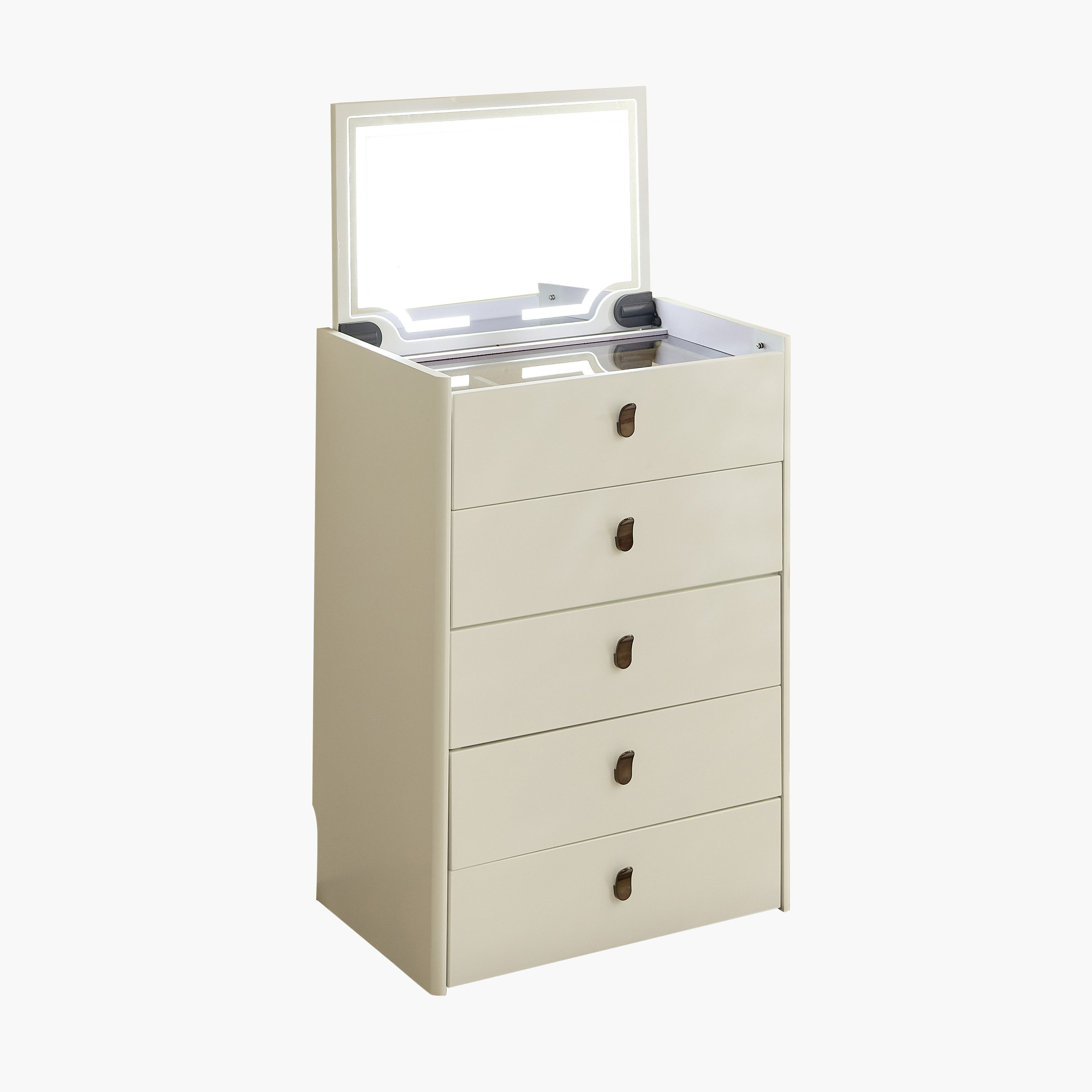 Marwell Compacto Smart 5-Drawer Dressing Table Makeup Cabinet with Mirror-hbxfurniture-bedroom-dressersandmirrors-image-13