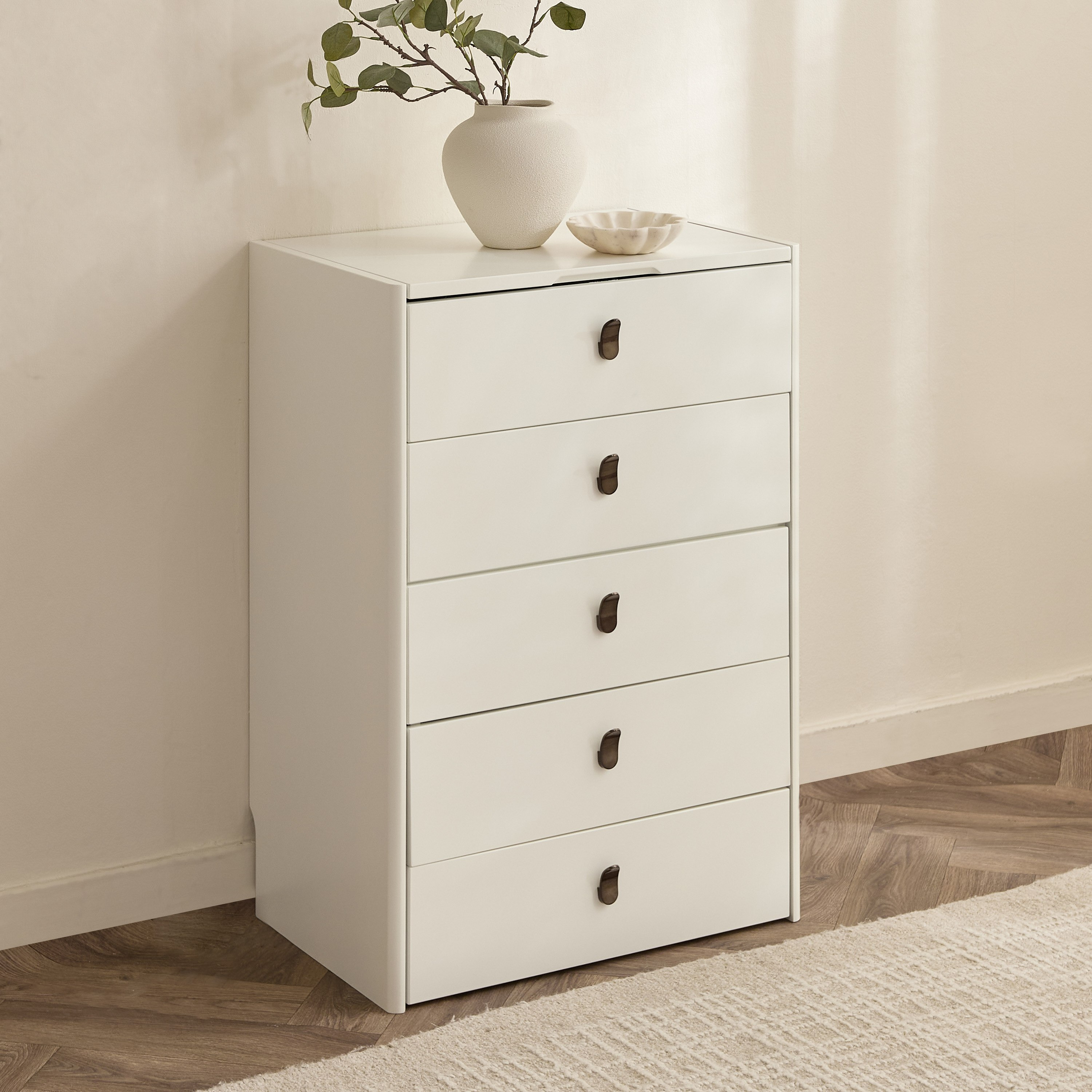 Marwell Compacto Smart 5-Drawer Dressing Table Makeup Cabinet with Mirror-hbxfurniture-bedroom-dressersandmirrors-image-3
