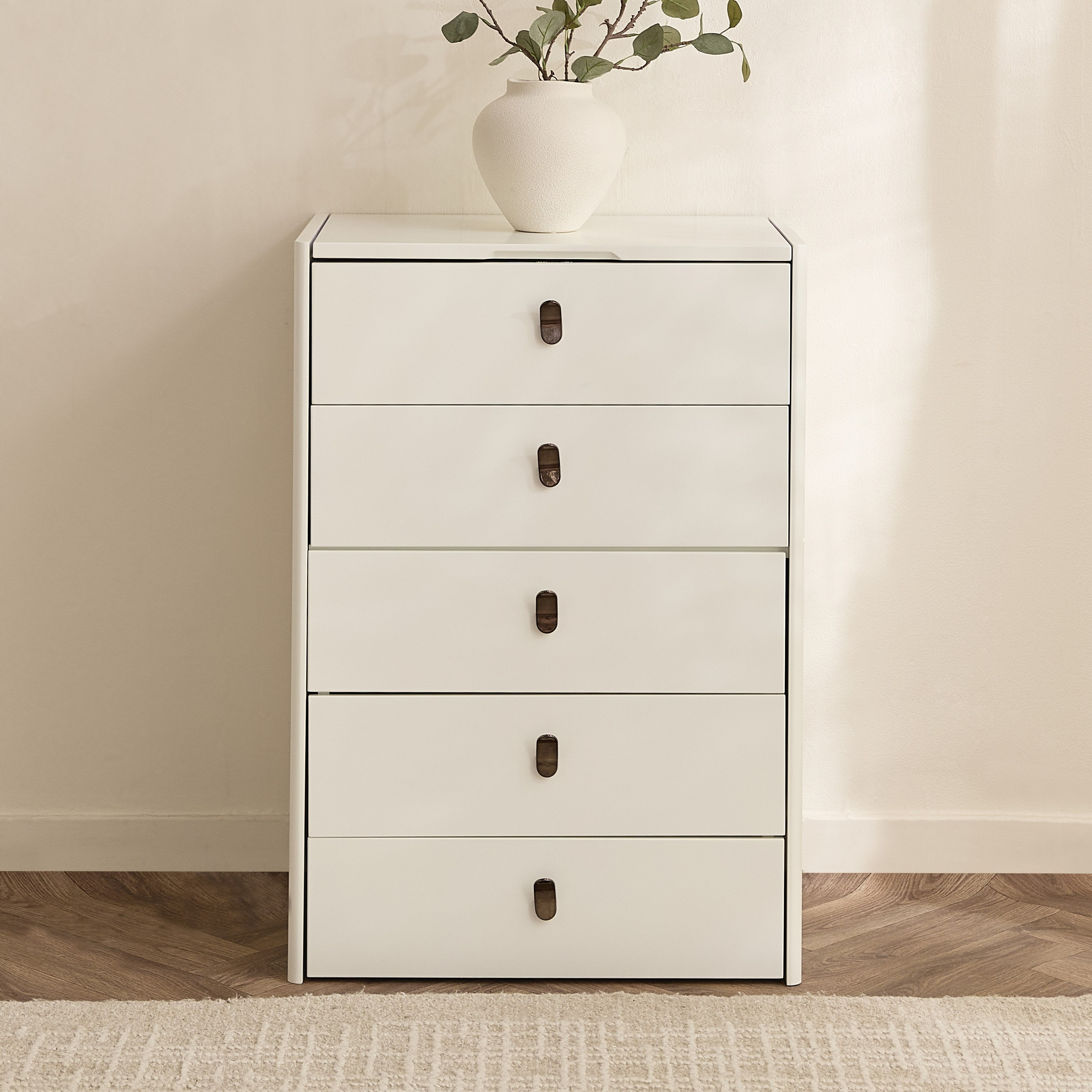 Marwell Compacto Smart 5-Drawer Dressing Table Makeup Cabinet with Mirror-hbxfurniture-bedroom-dressersandmirrors-image-4