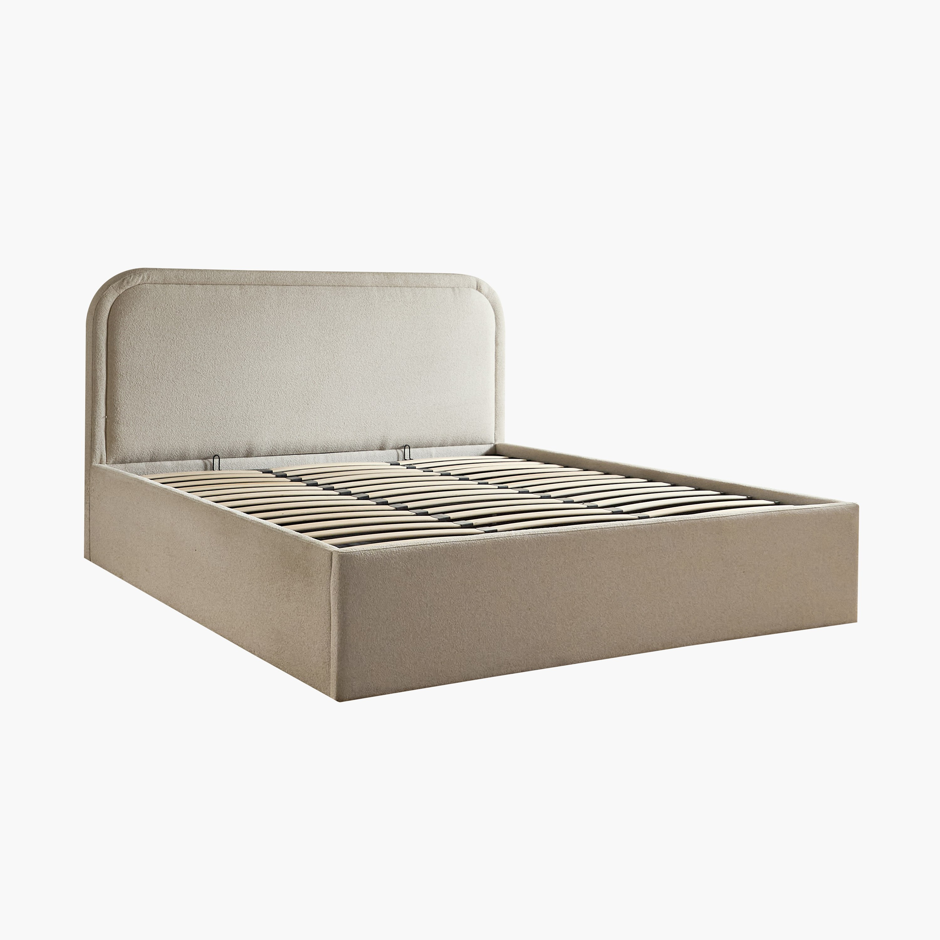 Movo Nordica Opal Upholstered Hydraulic Storage King Bed - 180x200 cm-hbxfurniture-bedsandbedsets-beds-king-image-11