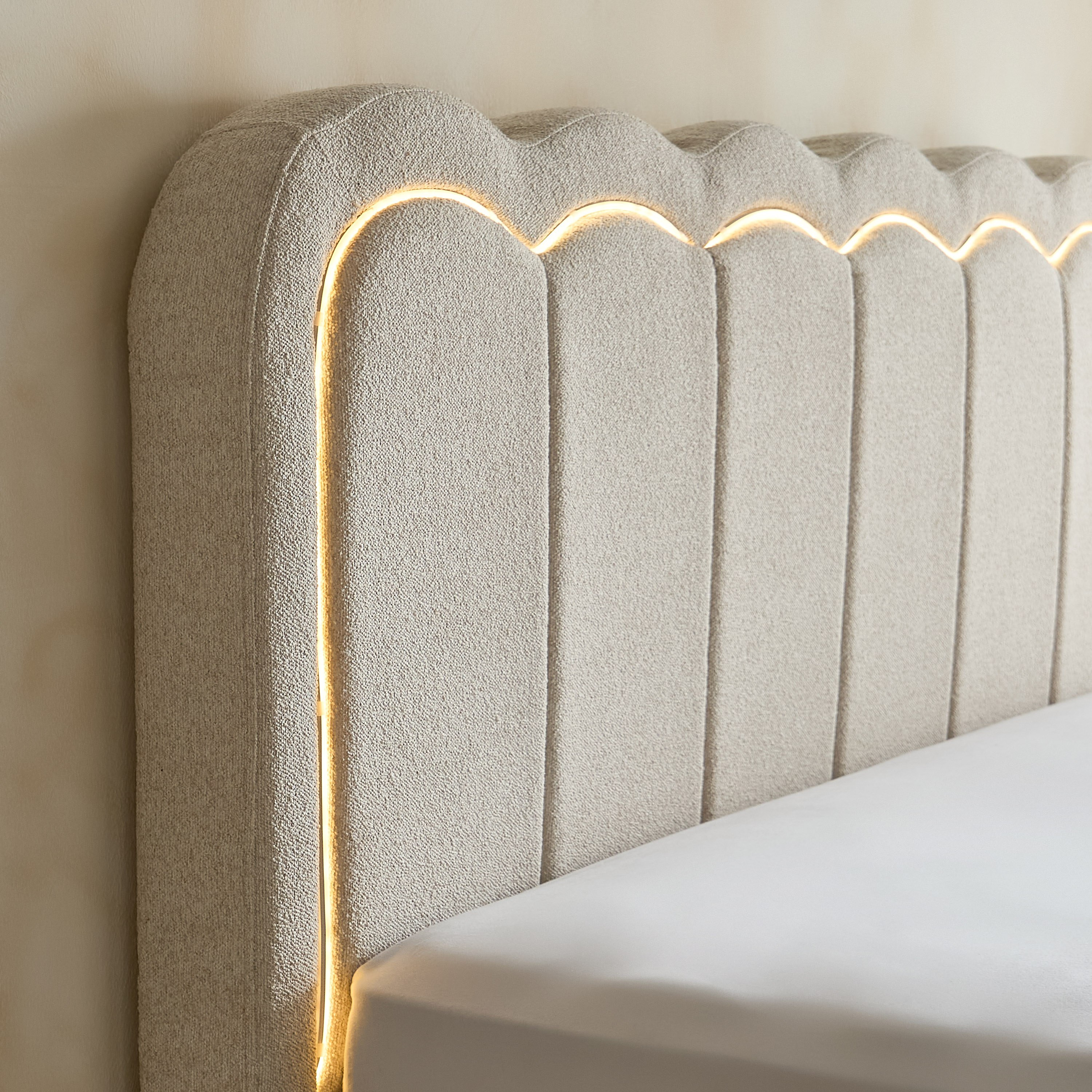 Movo Nordica Luxen Smart Upholstered Hydraulic Queen Storage Bed - 160x200 cm-hbxbedroom-bedsandbedsets-beds-queen-image-5