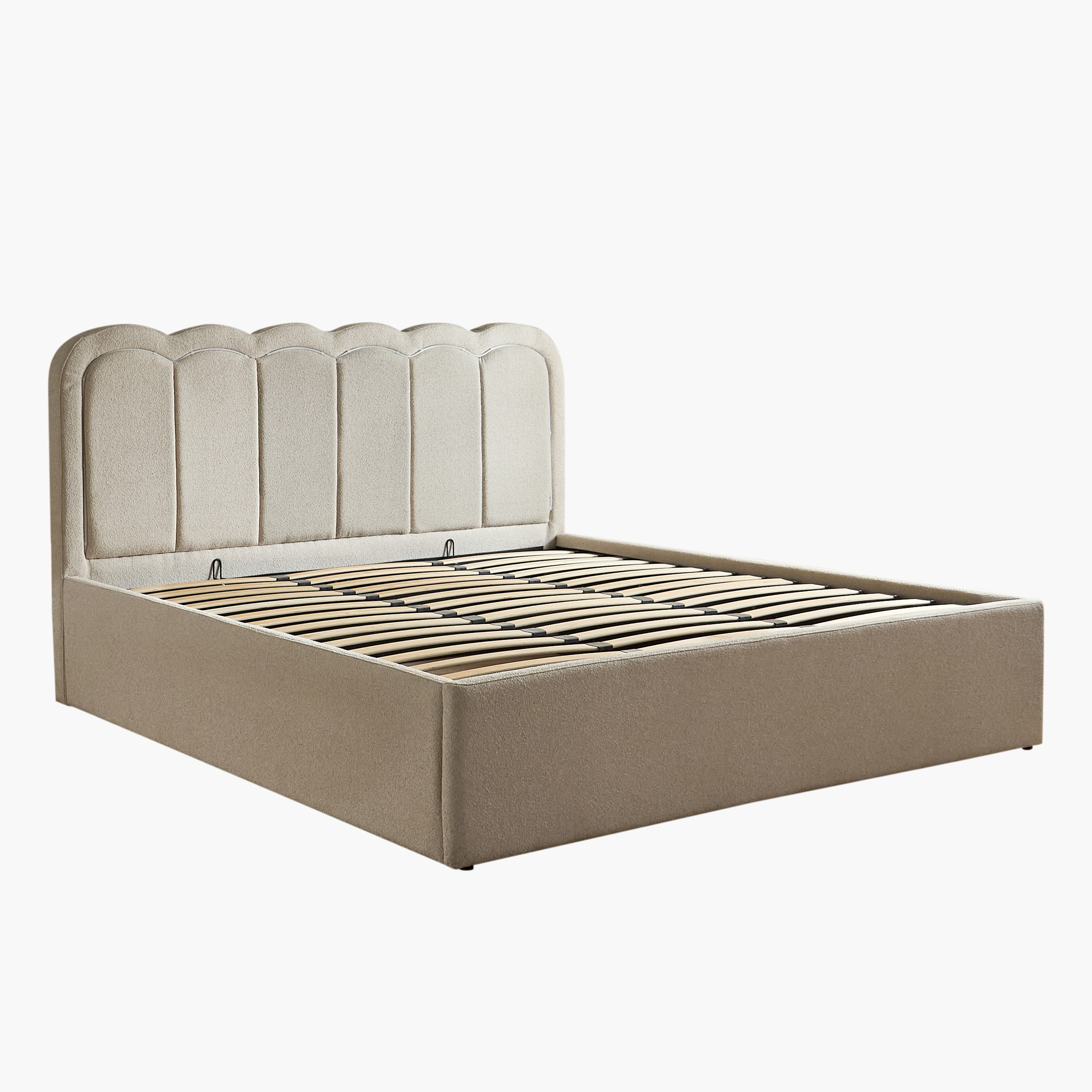 Movo Nordica Luxen Smart Upholstered Hydraulic Storage King Bed - 180x200 cm-hbxfurniture-bedsandbedsets-beds-king-image-12