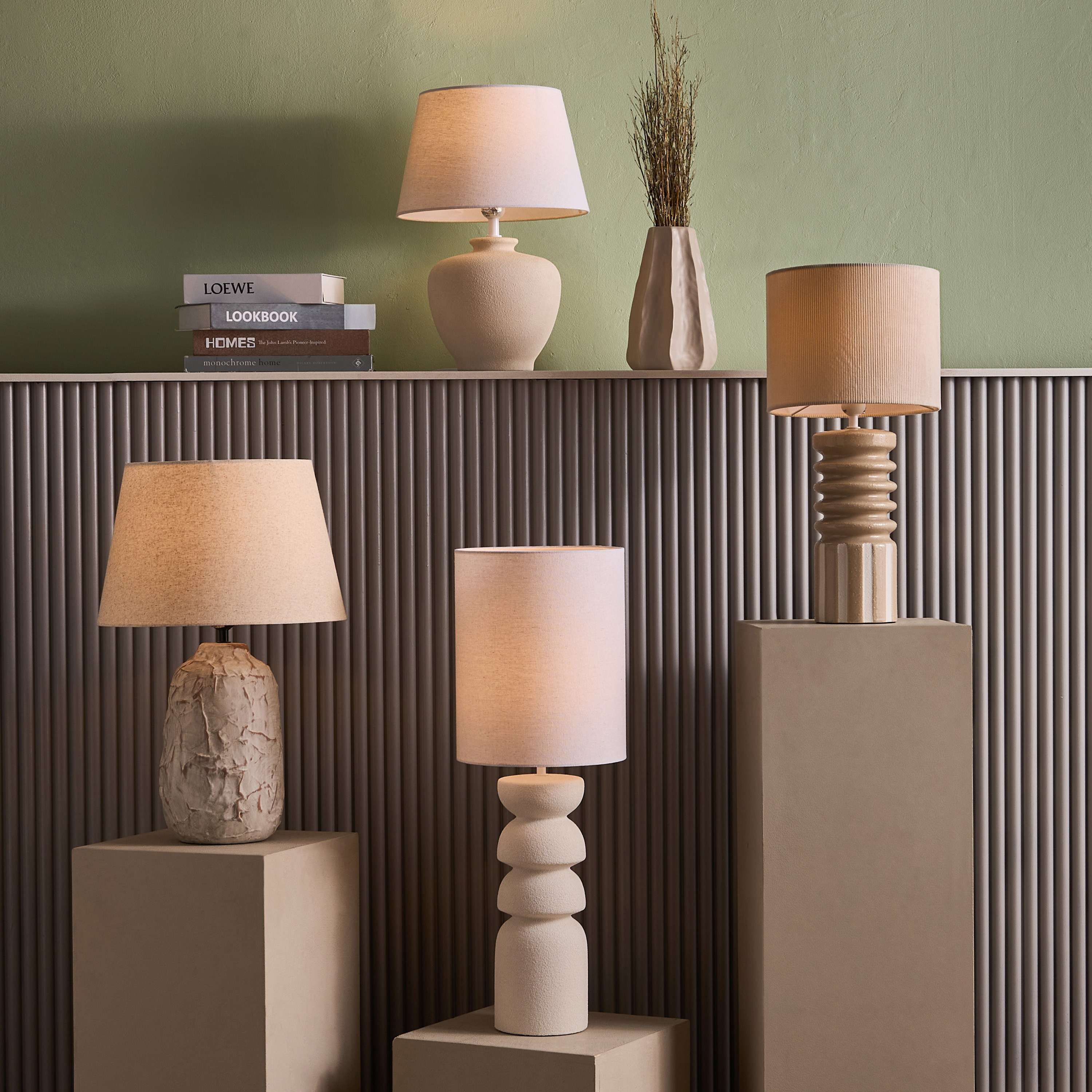 مصباح طاولة سيراميك مع غطاء كتان من ماربيلا - 24x24x67.5 سم-hbxlivingroom-lighting-tablelamps-image-8