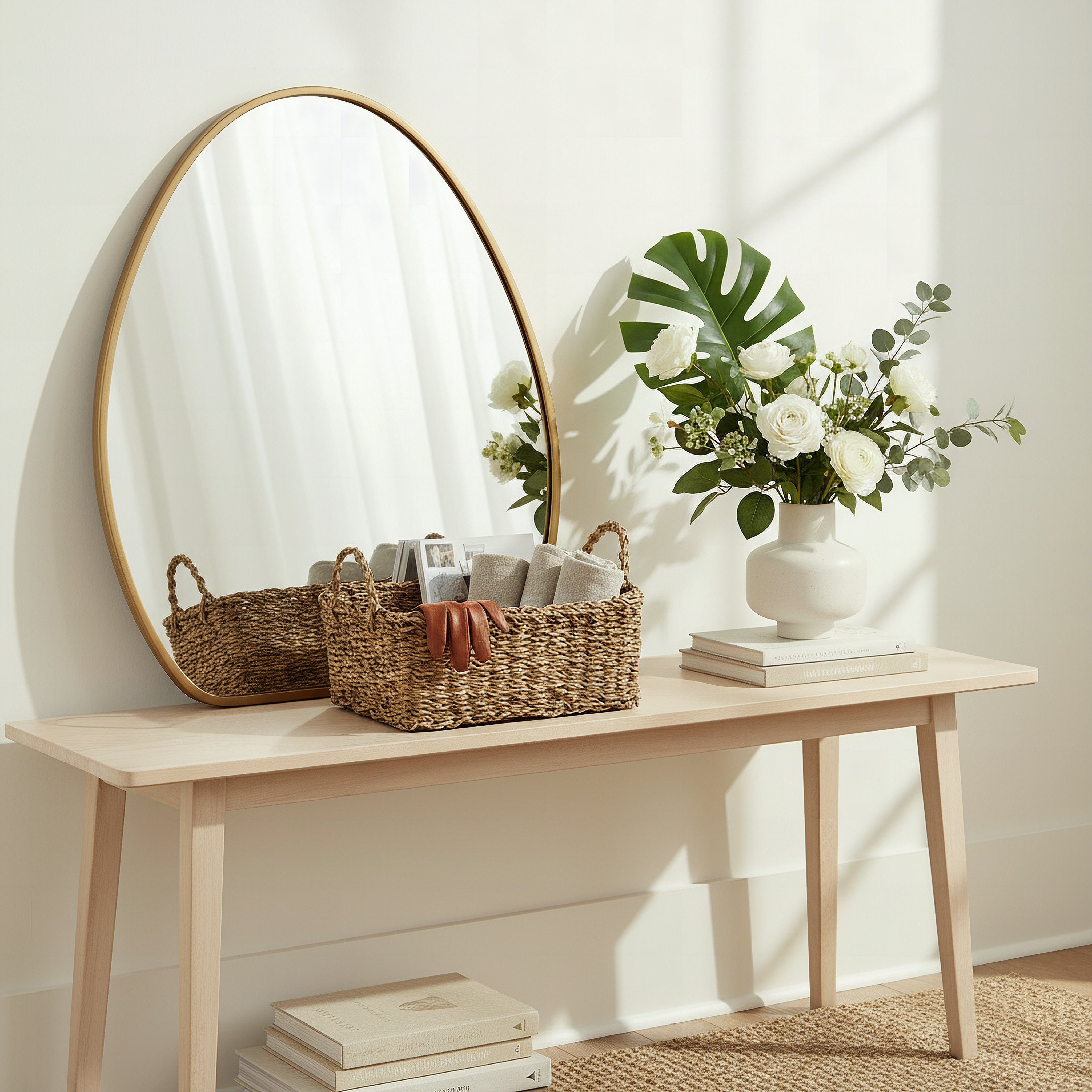 سلة تخزين مستطيلة من ناتشورالوم - 32x23x12 سم-hbxbedroom-bedroomaccessories-bedroomstorage-image-4