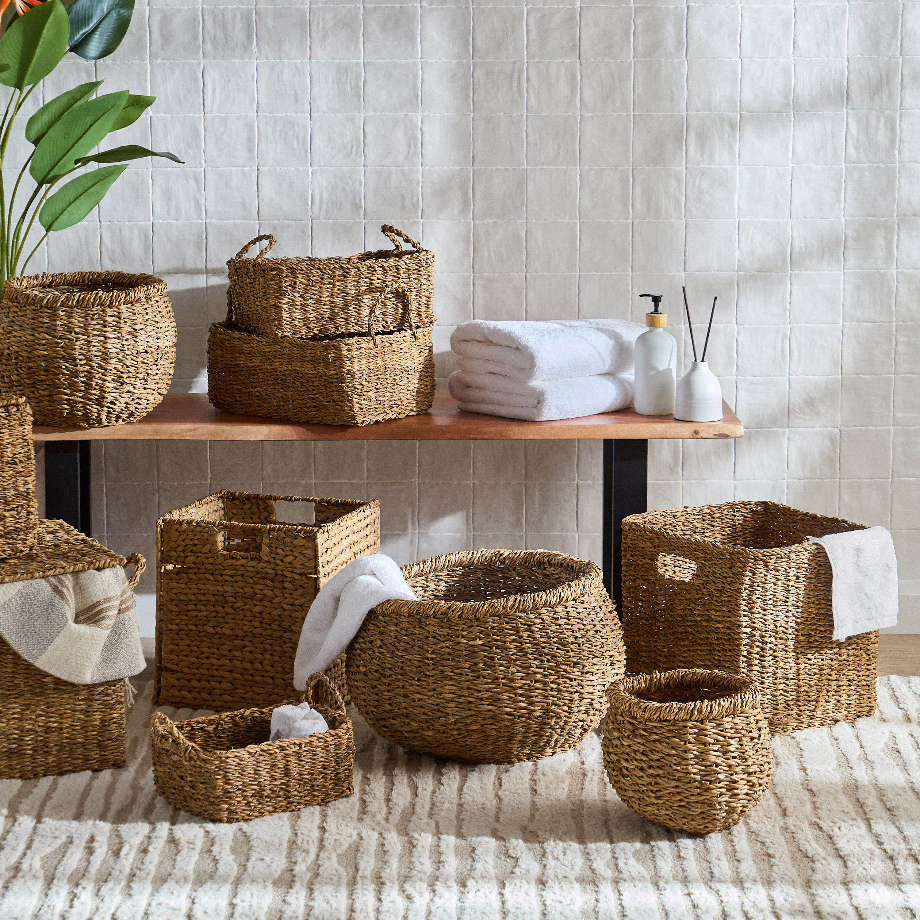 سلة تخزين مستطيلة من ناتشورالوم - 32x23x12 سم-hbxbedroom-bedroomaccessories-bedroomstorage-image-9
