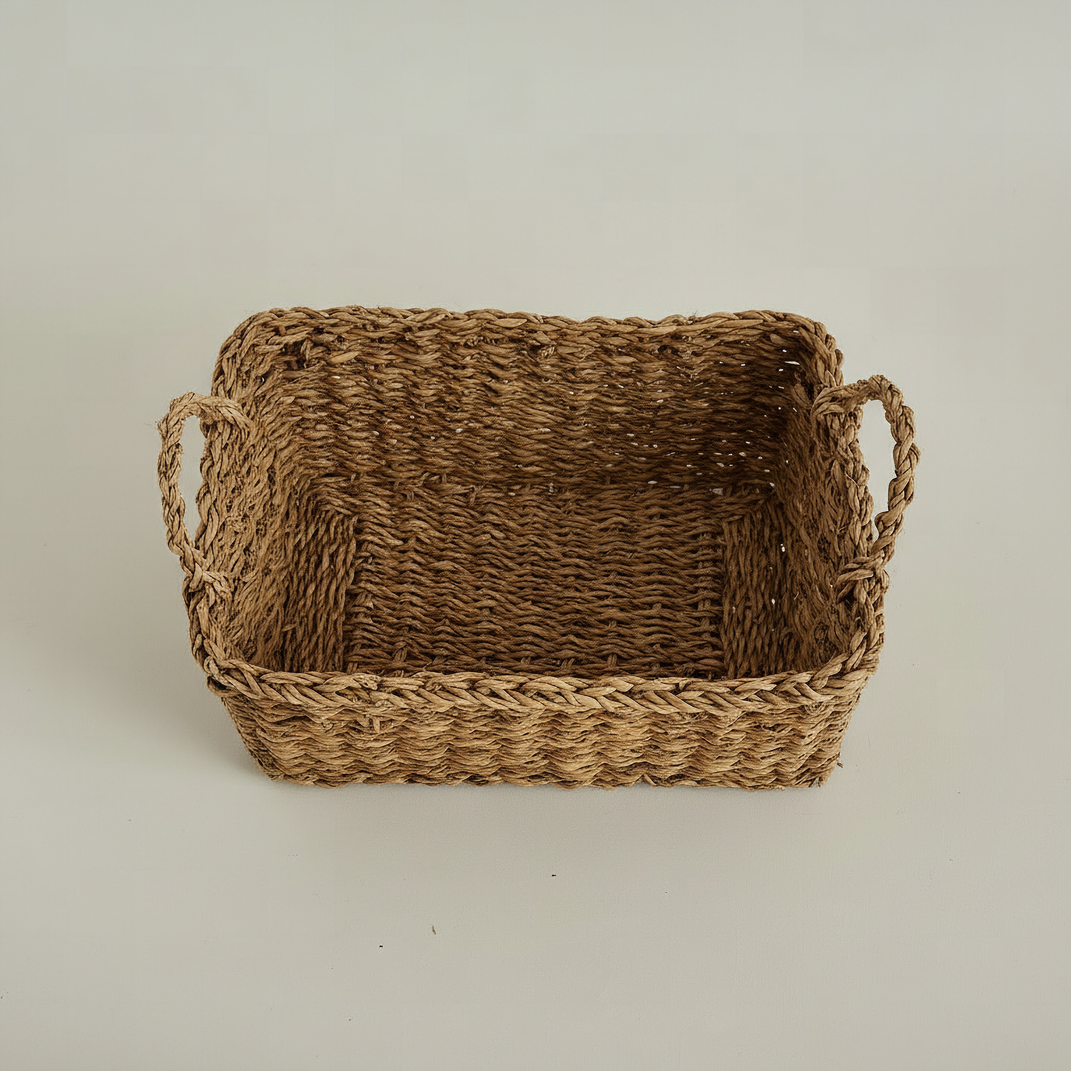 سلة تخزين مستطيلة من ناتشورالوم - 32x23x12 سم-hbxbedroom-bedroomaccessories-bedroomstorage-image-2