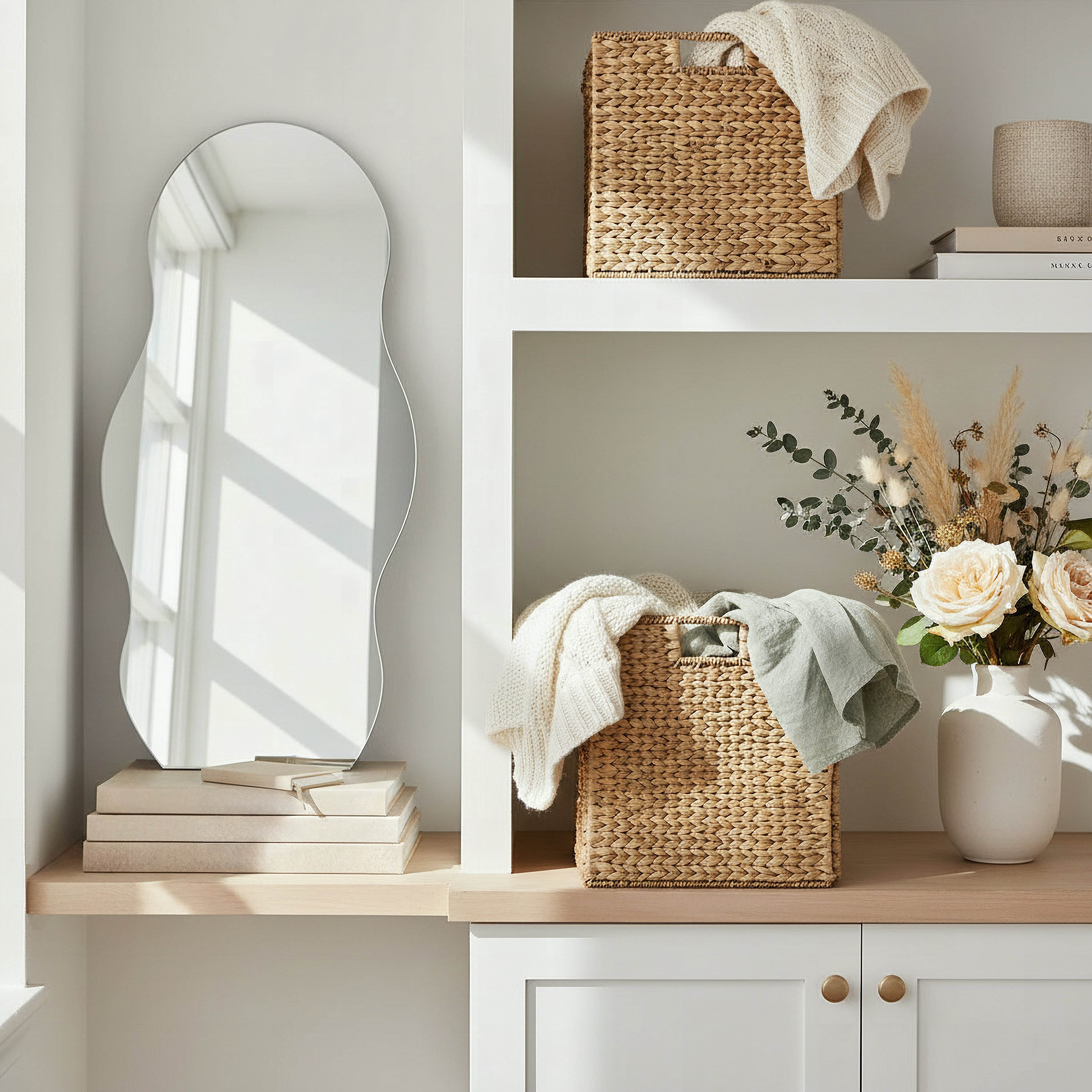 Natura Water Hyacinth Cube Box - 33x32x32 cm-hbxbedroom-bedroomaccessories-bedroomstorage-image-4