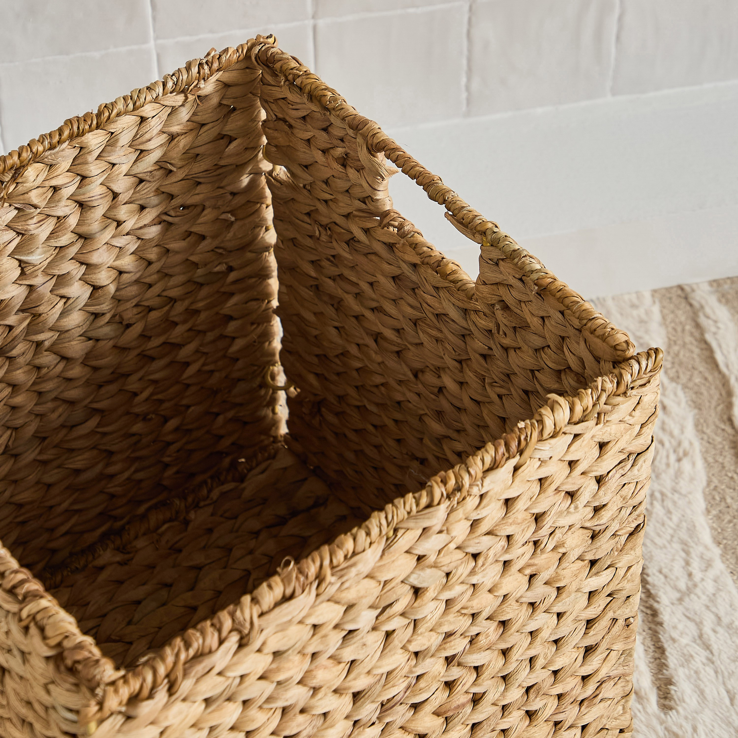 Natura Water Hyacinth Cube Box - 33x32x32 cm-hbxbedroom-bedroomaccessories-bedroomstorage-image-8