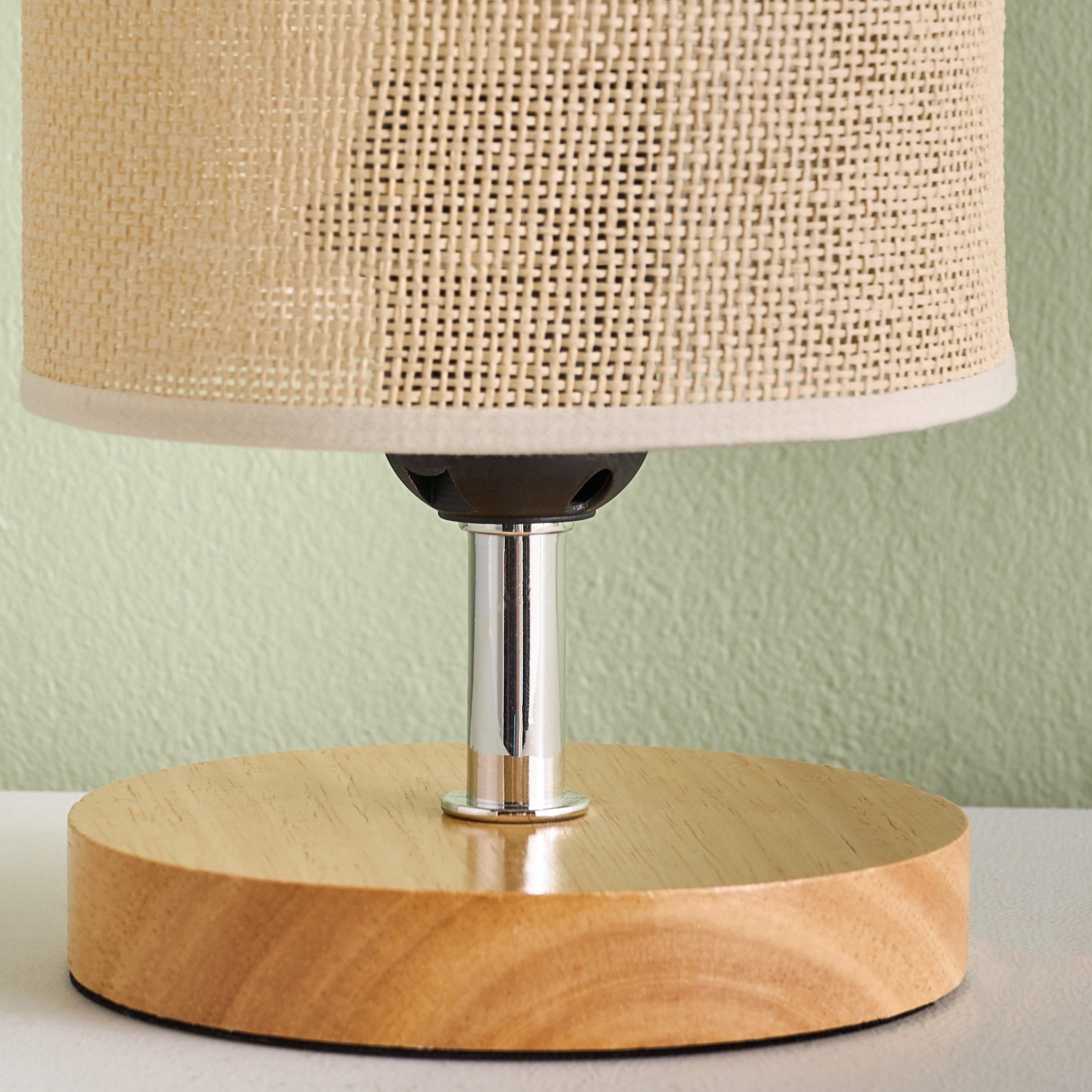 Glen Wooden Base Lamp with Rope Shade - 13x13x22 cm-hbxbedroom-lighting-tablelamps-image-7