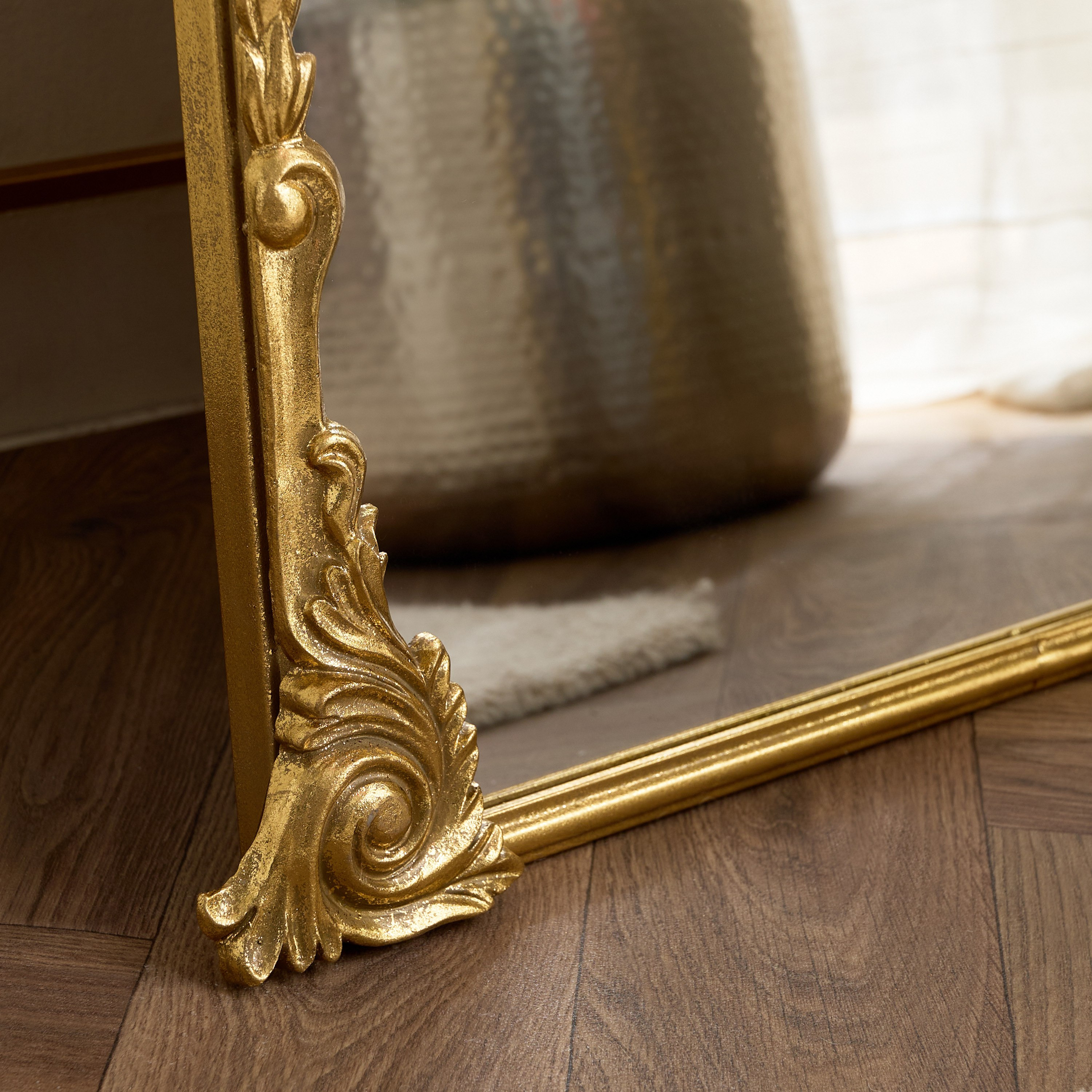Aayra luxe Ornate Metal Stand Mirror - 68x42x170 cm-hbxhomeware-hbxdecorandfurnishings-image-8