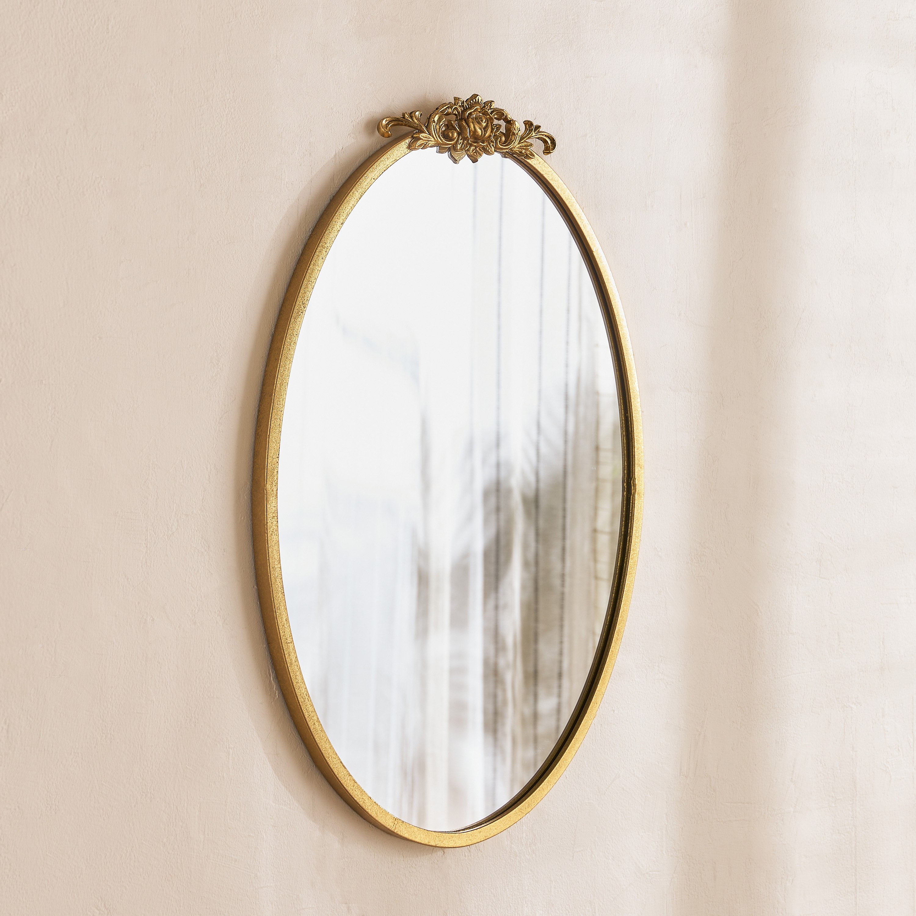 Aayra Luxe Ornate Metal Wall Mirror - 48.5x4.5x73 cm-hbxhomeware-hbxdecorandfurnishings-image-1