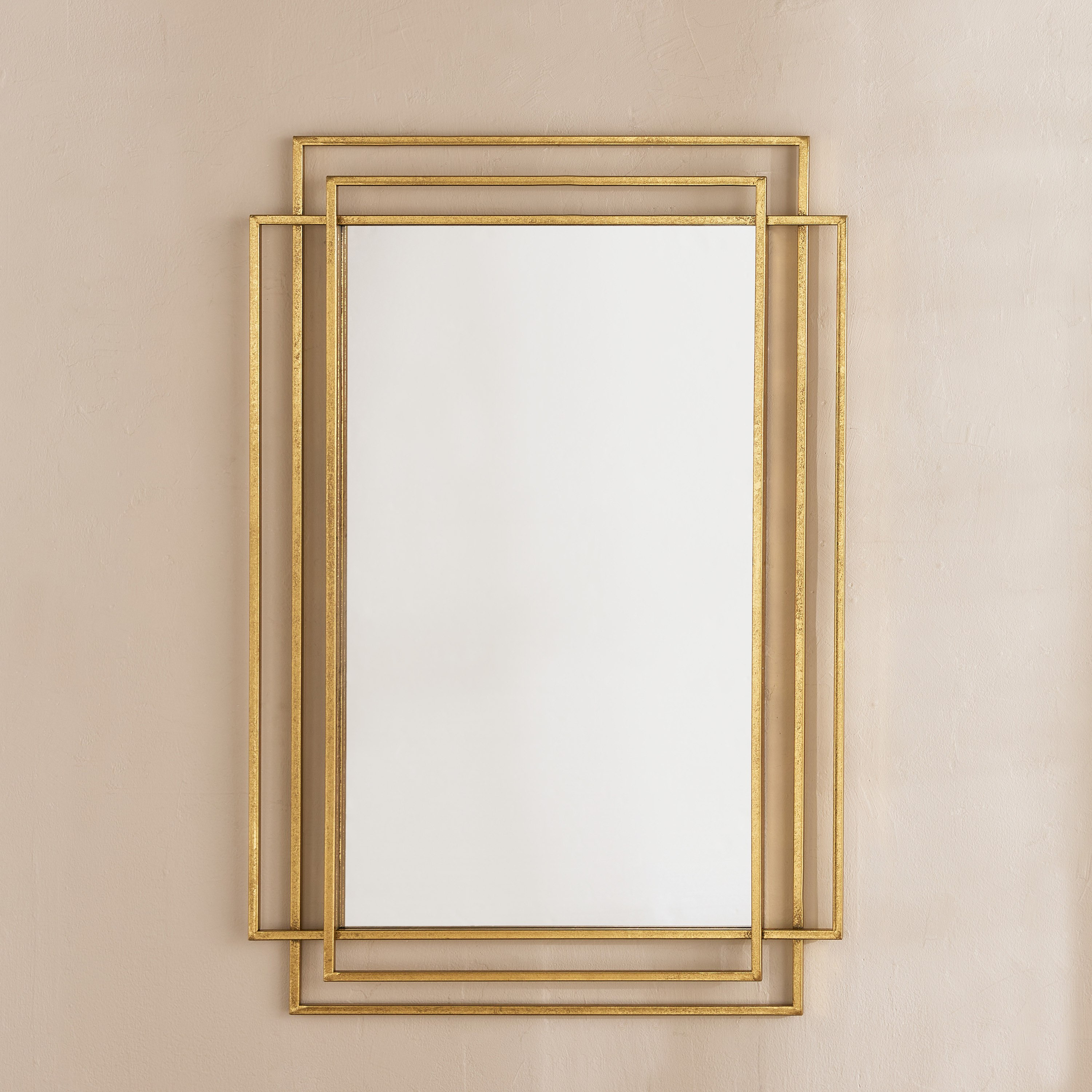 Aayra Luxe Metal Wall Mirror - 60x3.5x90 cm-hbxhomeware-hbxdecorandfurnishings-image-2