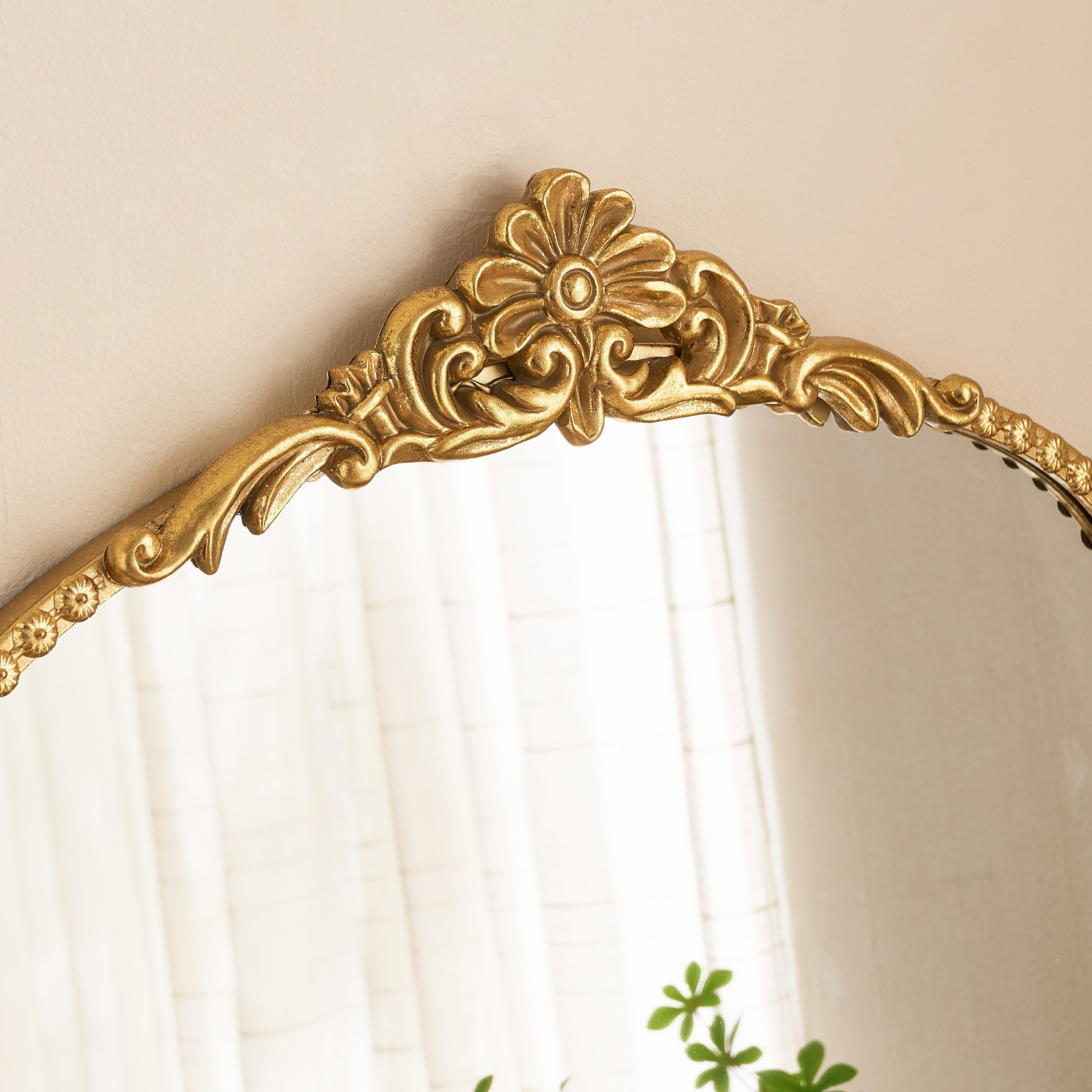 Aayra Luxe Metal Ornate Wall Mirror - 59x4x148 cm-hbxhomeware-hbxdecorandfurnishings-image-2