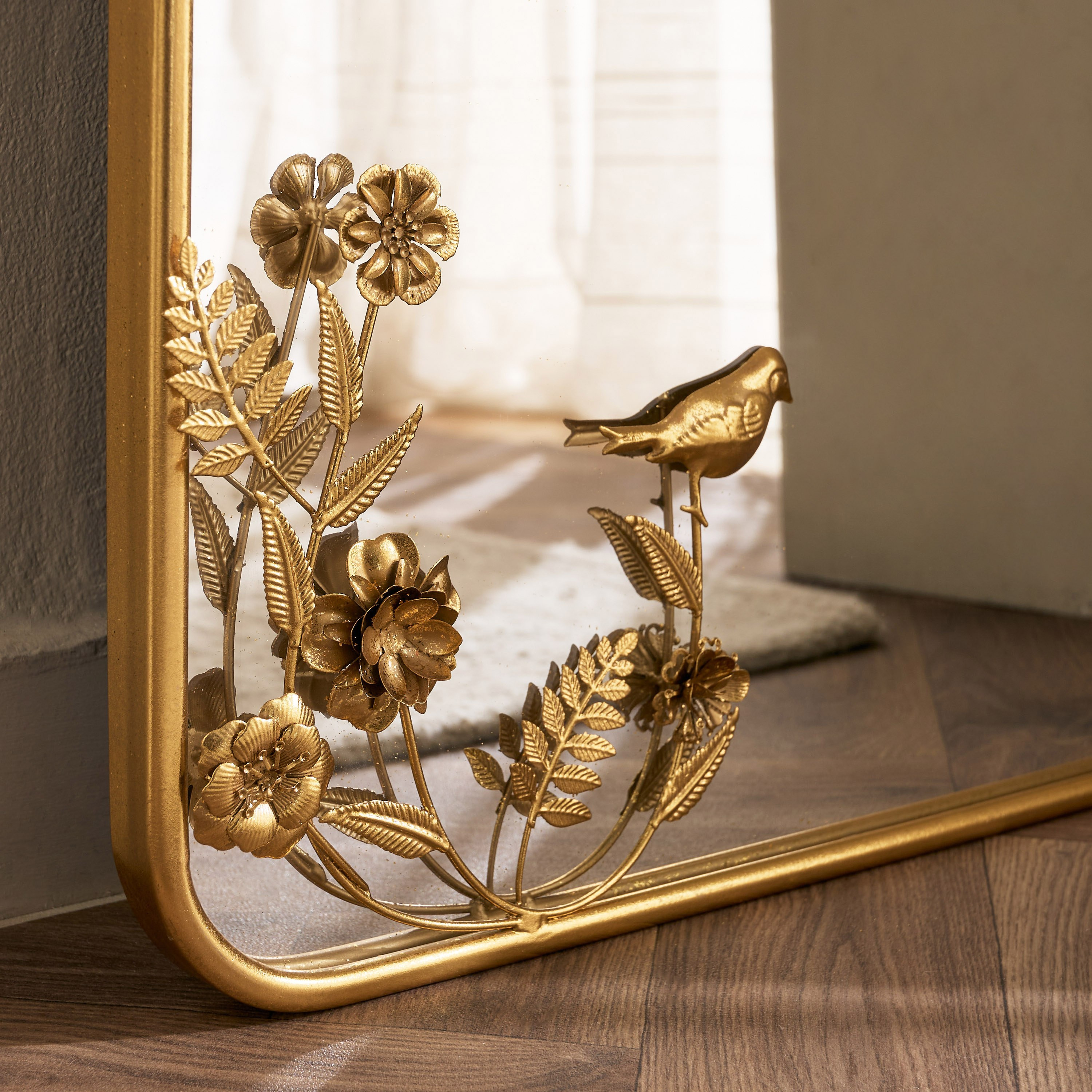 Aayra Luxe Metal Floor Mirror - 58x4x170 cm-hbxhomeware-hbxdecorandfurnishings-image-4