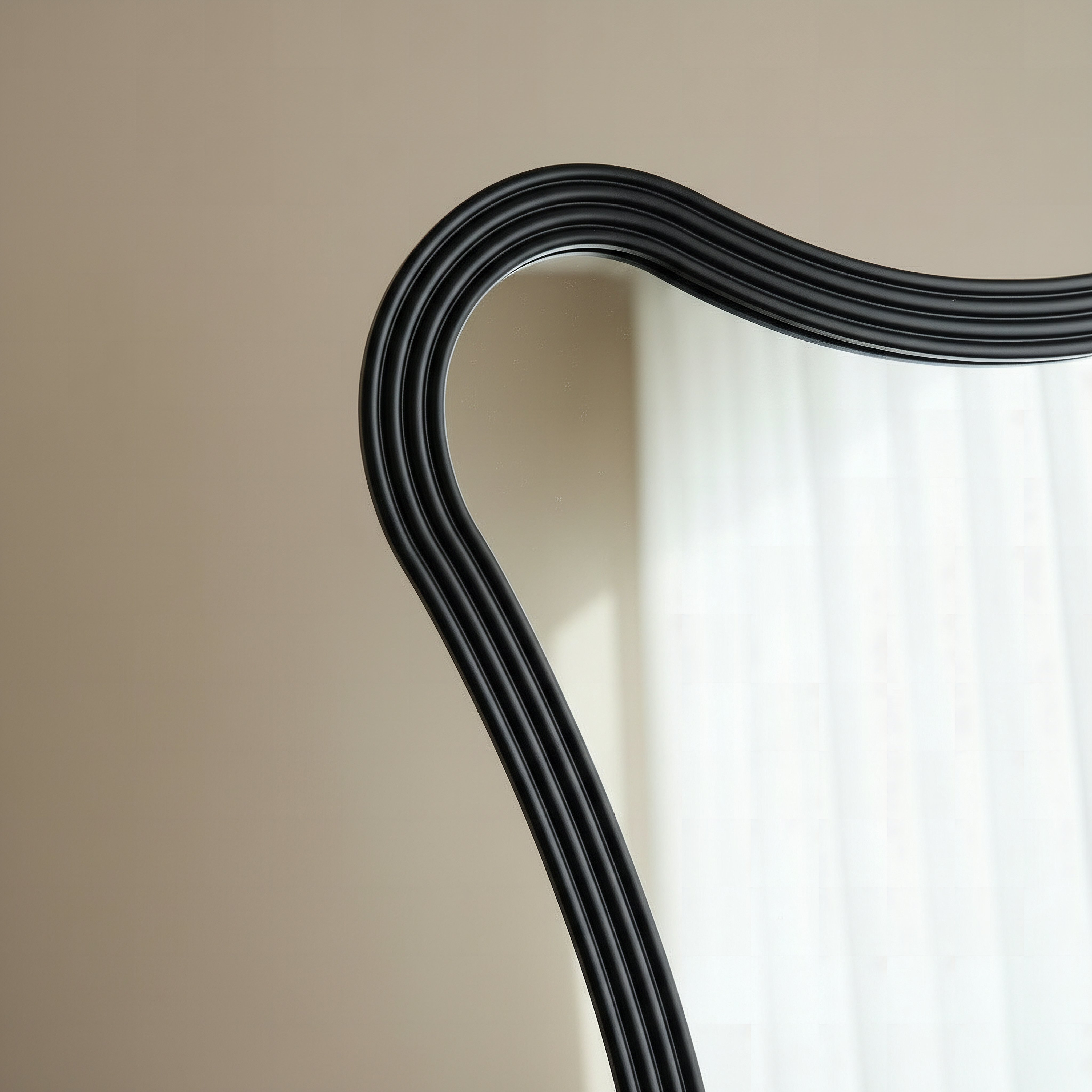 Aayra Luxe Metal Wavy Stand Mirror - 58.5x41x180 cm-PROMO_HB_BAH_THRESHOLD_Homeware_100426-image-2