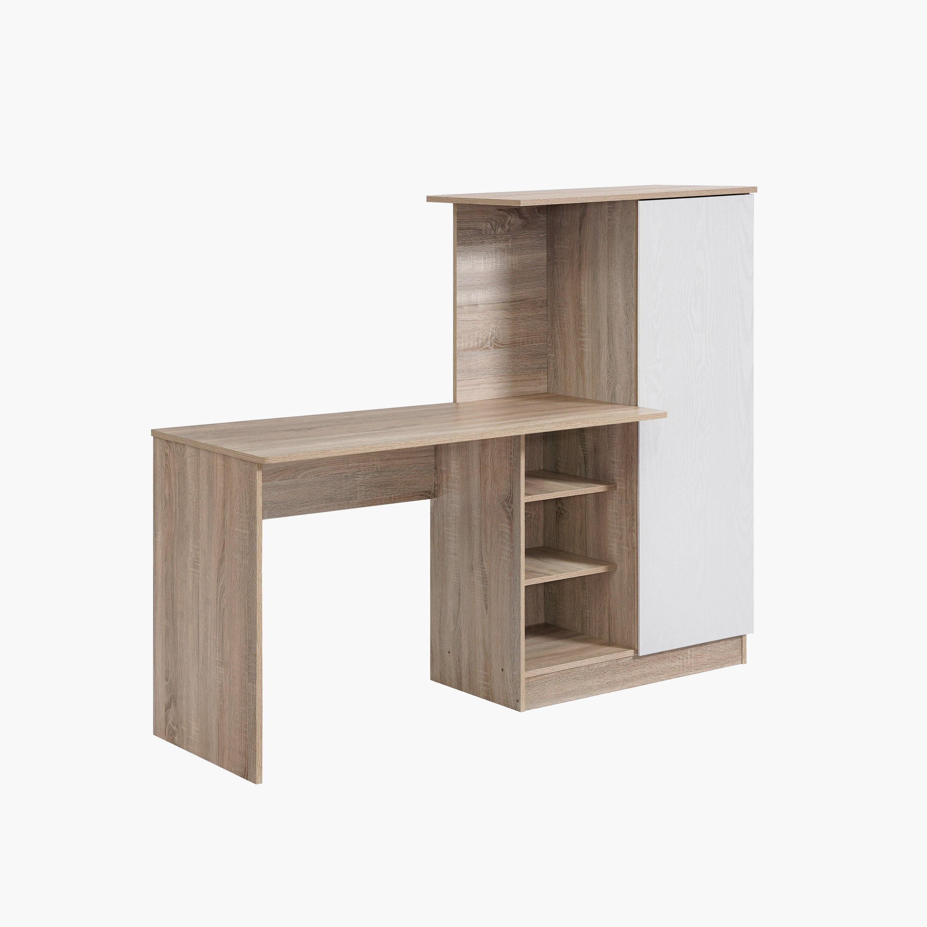 Alford Islet 1-Door Study Desk with Open Bookcase-hbxfurniture-office-desks-image-3