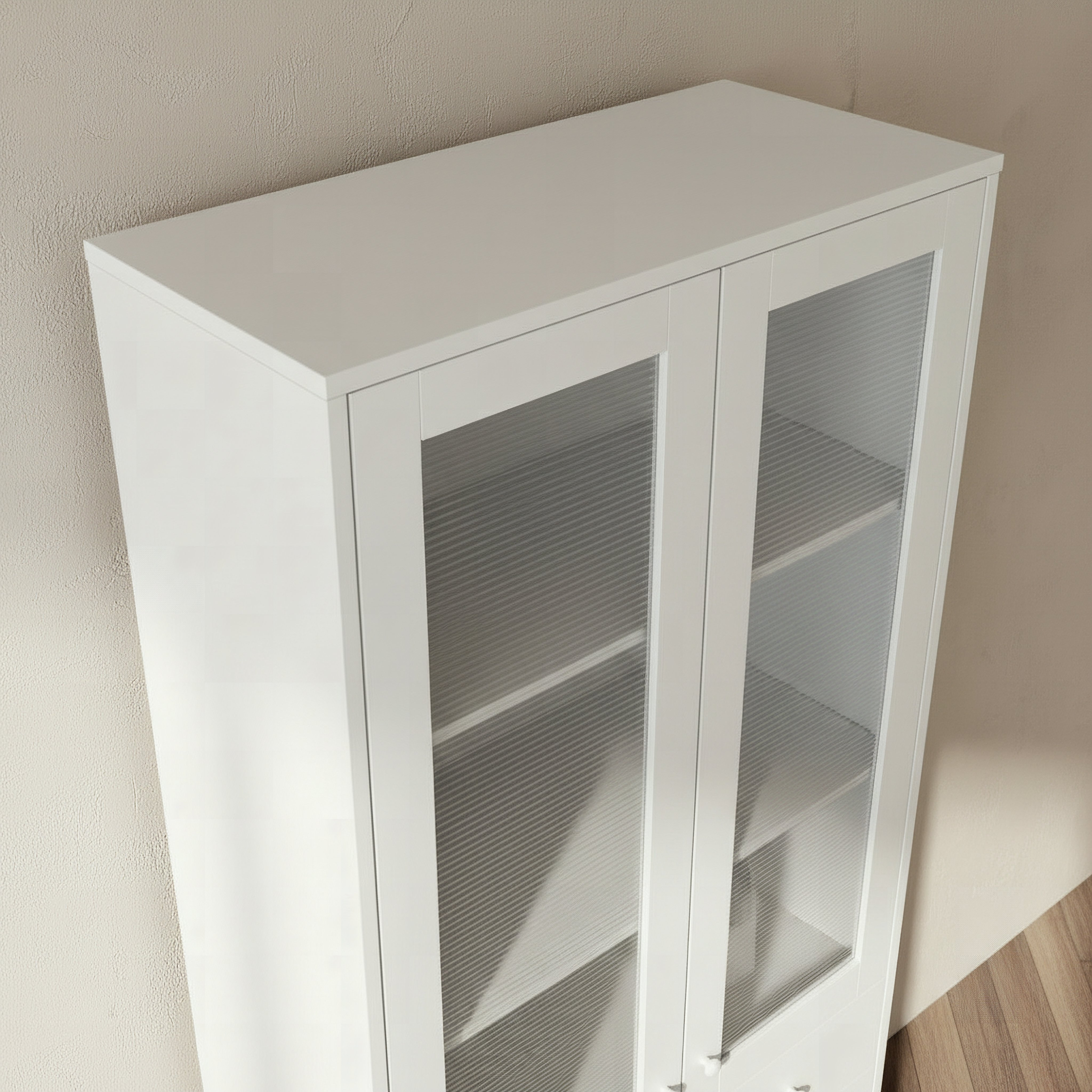 Frankfurt 6-Tier Storage Multipurpose Unit with Panel Acrylic Doors & 2 Drawers-hbxfurniture-office-bookcases-image-5