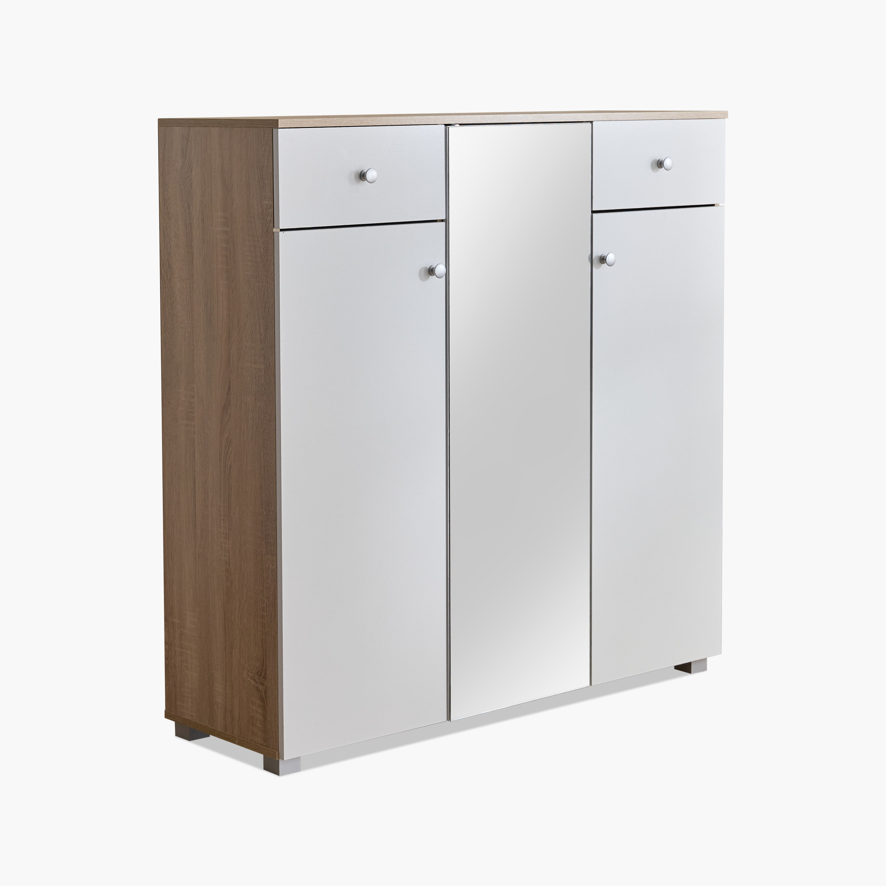 Alford Patara 32-Pair 3-Door Shoe Cabinet with 2-Drawer and Mirror-hbxbedroom-shoecabinetsandracks-image-12