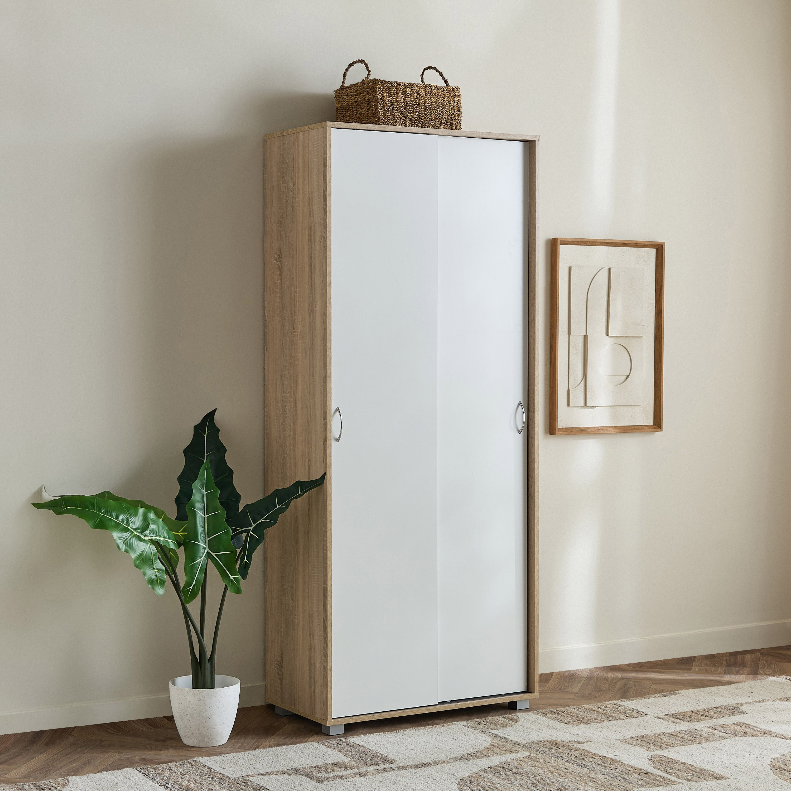 Capri Narrow 10-Tier 44-Pair Sliding Door Shoe Cabinet-hbxbedroom-shoecabinetsandracks-image-1