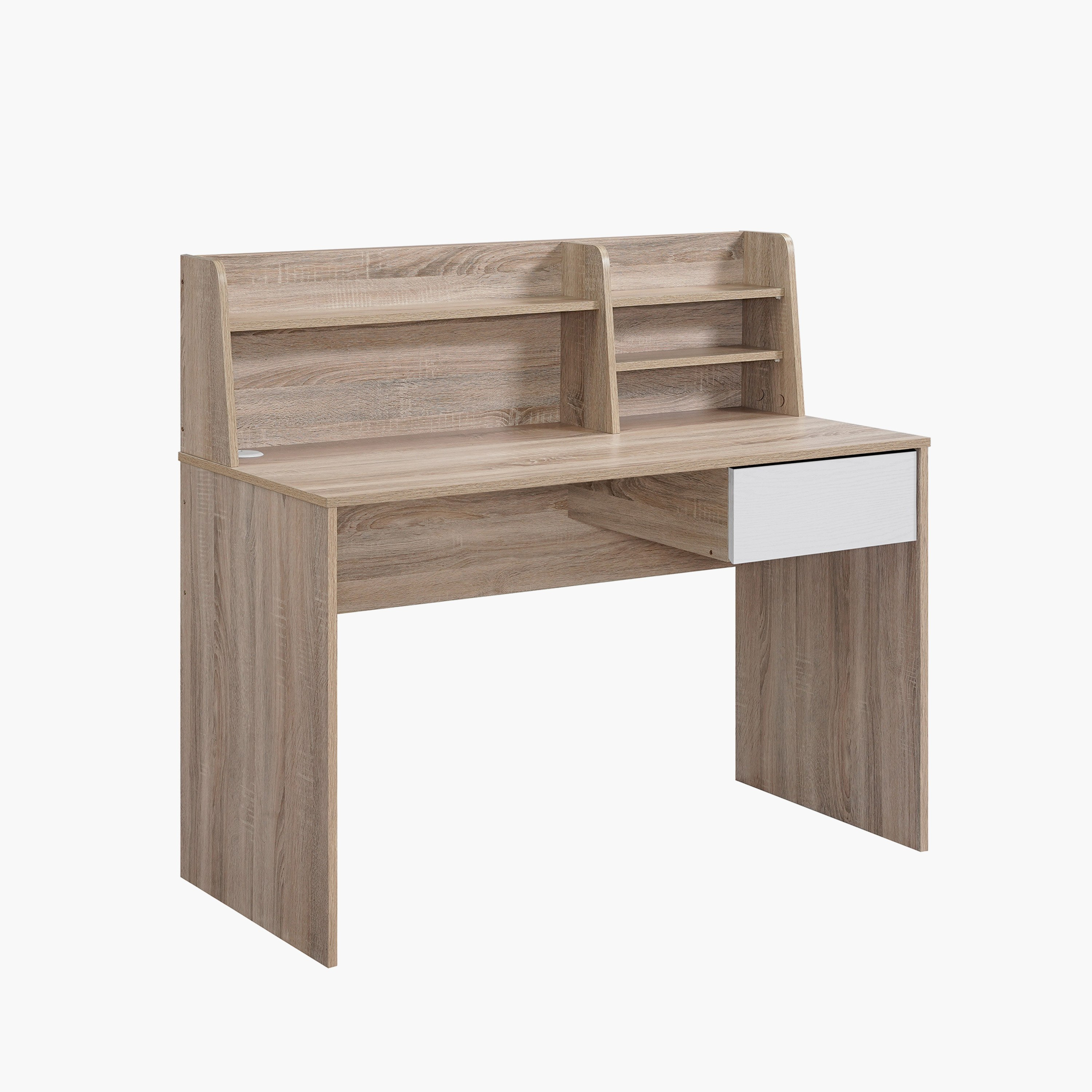 Alford Luxor 1-Drawer Study Desk with Hutch-hbxfurniture-office-desks-image-3