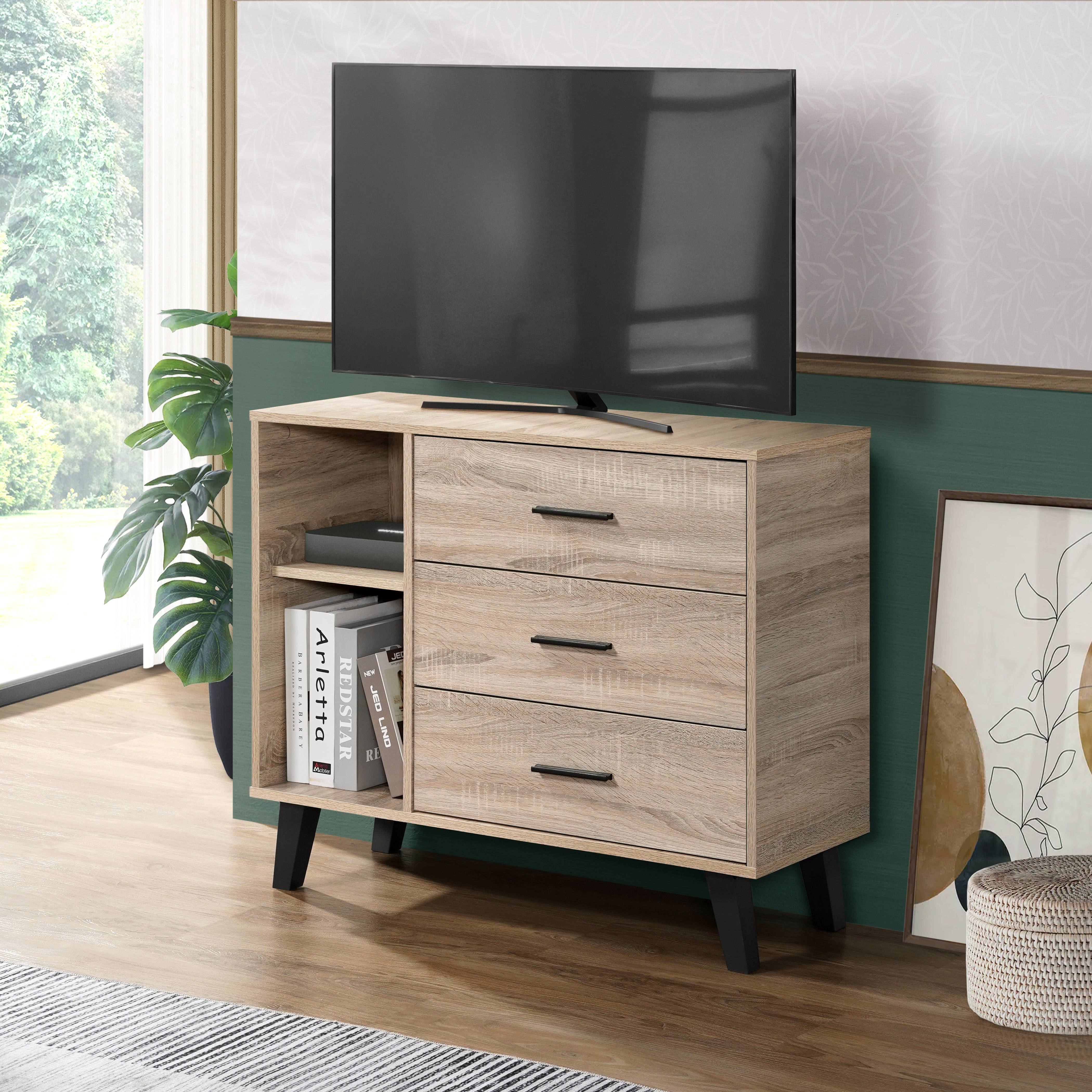 Movo Edmond Willy High TV Stand with 3 Drawer for TVs Upto 40 inches-hbxlivingroom-mediaunitsandstorage-tvunits-image-1