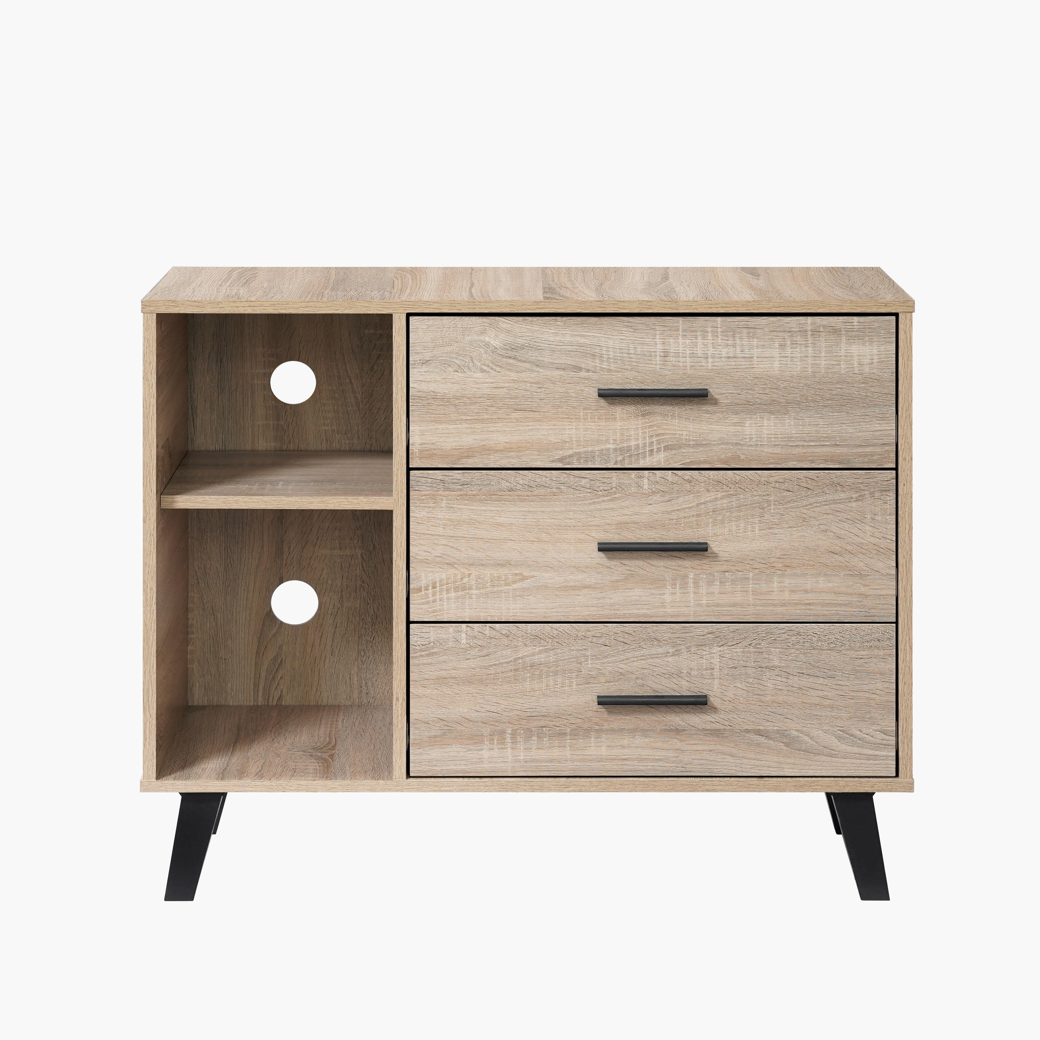 Movo Edmond Willy High TV Stand with 3 Drawer for TVs Upto 40 inches-hbxlivingroom-mediaunitsandstorage-tvunits-image-2