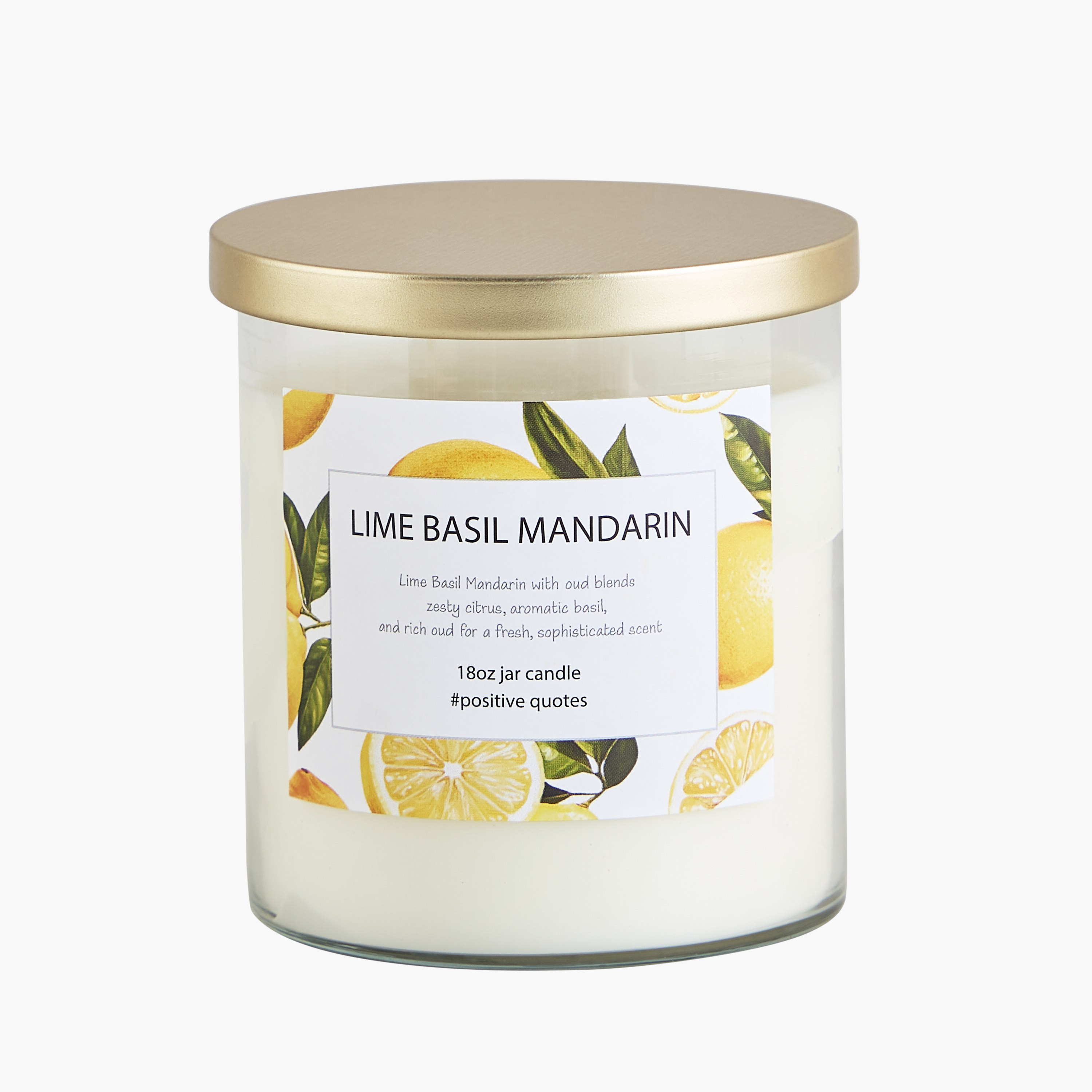 Aure Blown 510 g Lime Basil Mandarin Jar Candle with Metal Lid - 10.7x13.2 cm-hbxlivingroom-decorandaccessories-candles-image-9