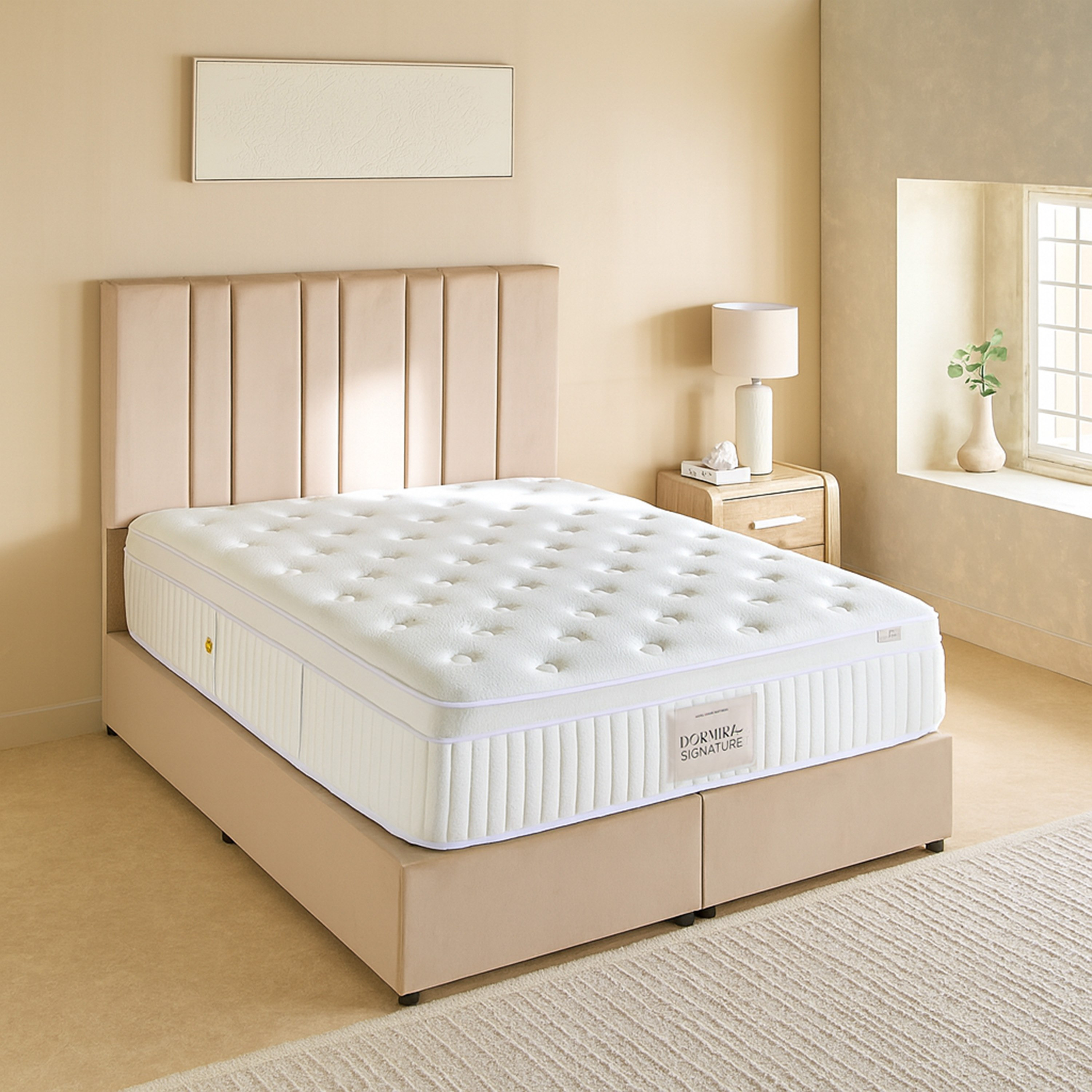 i-Dormira Signature Hotel Collection HR Foam Medium Firm Pocket Spring Mattress - 140x200x28cm-hbxbedroom-mattresses-queen-image-2