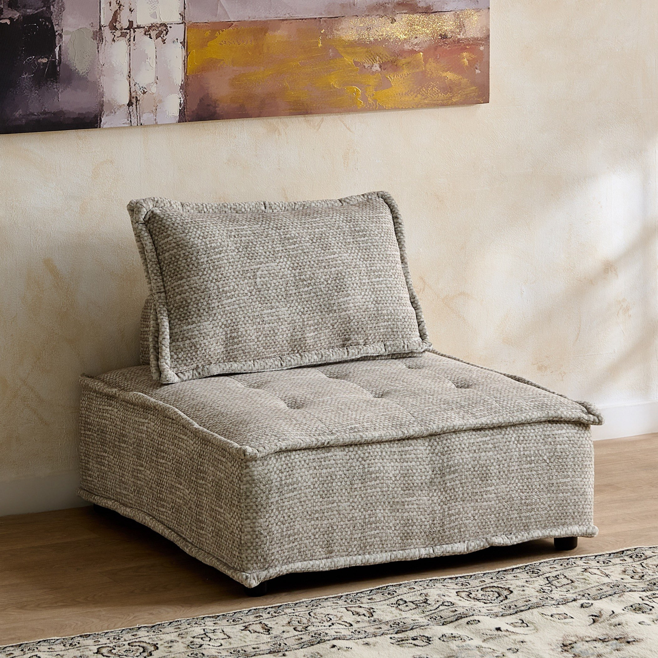 Movo Diyar Fabric Majlis Chair-hbxlivingroom-sofasandarmchairs-modularsofas-image-1