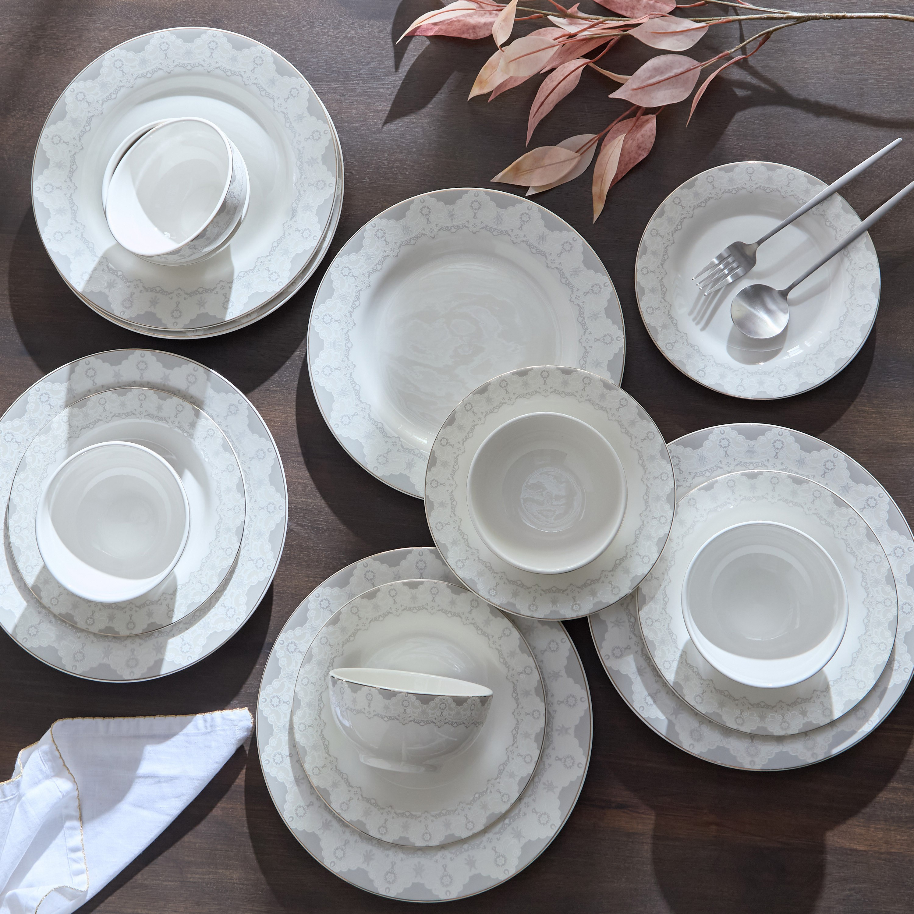 طقم عشاء 18 قطعة ساندرا من بريما - لـ 6 أفراد-hbxdiningroom-tabletop-dinnersets-image-1