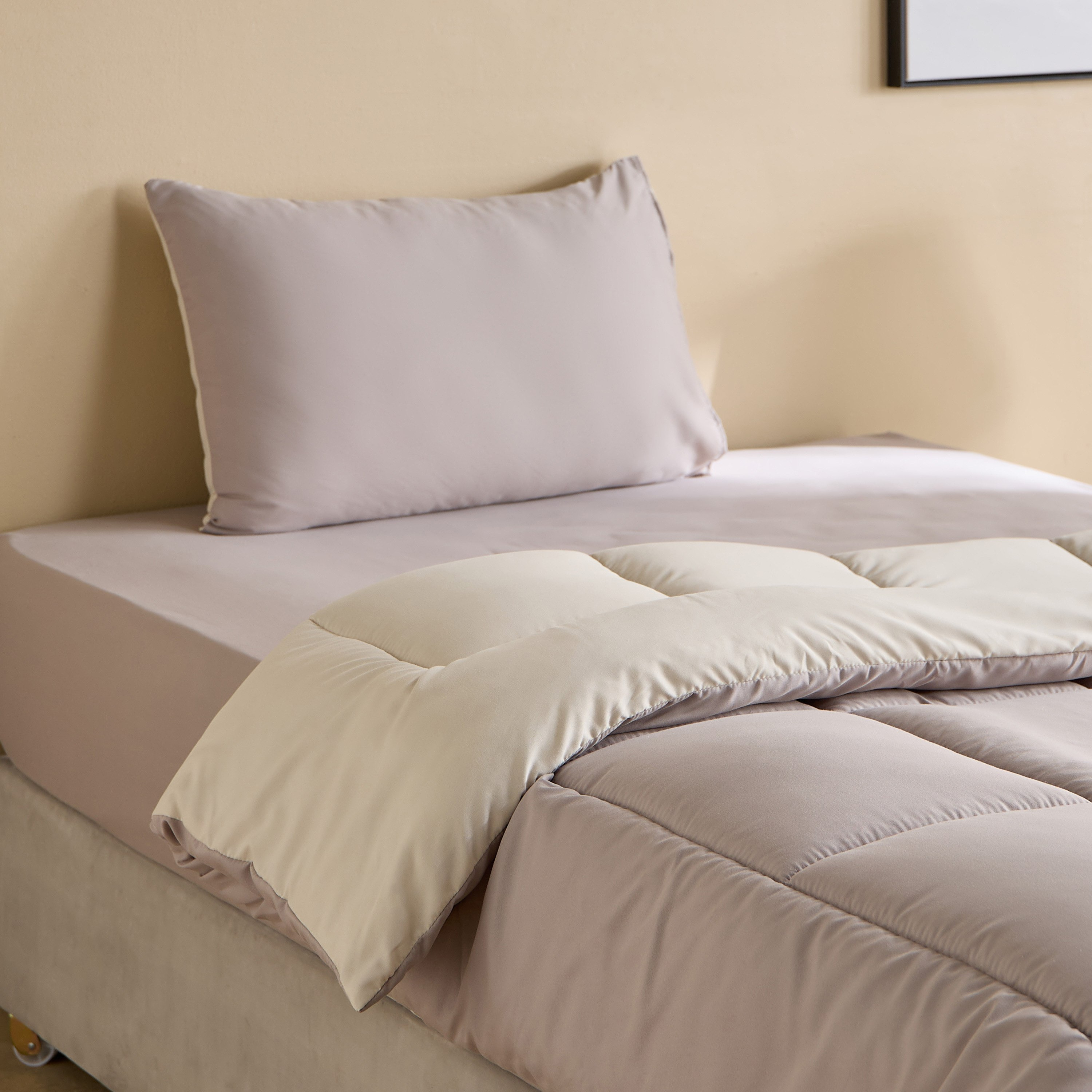 Luno Sleep Ease Hotel Collection 3-Piece Reversible Microfiber Single BIAB Comforter Set - 135x220 cm-hbxhomeware-hbxbedroom-image-1