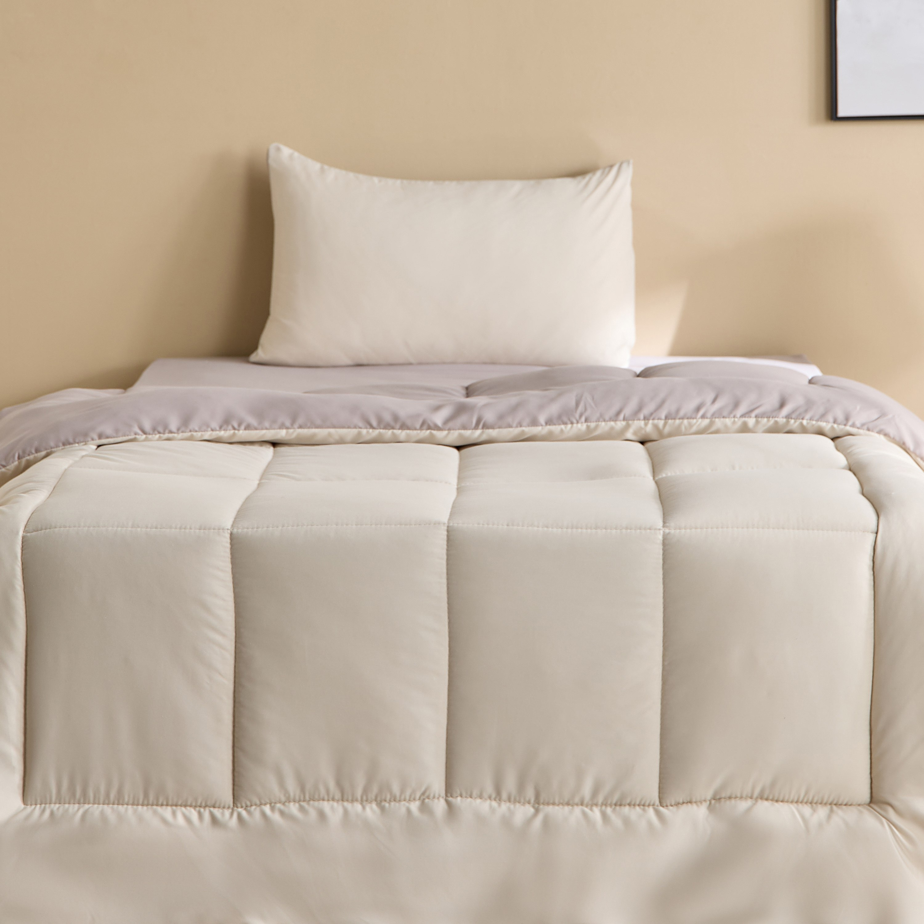 Luno Sleep Ease Hotel Collection 3-Piece Reversible Microfiber Single BIAB Comforter Set - 135x220 cm-hbxhomeware-hbxbedroom-image-3