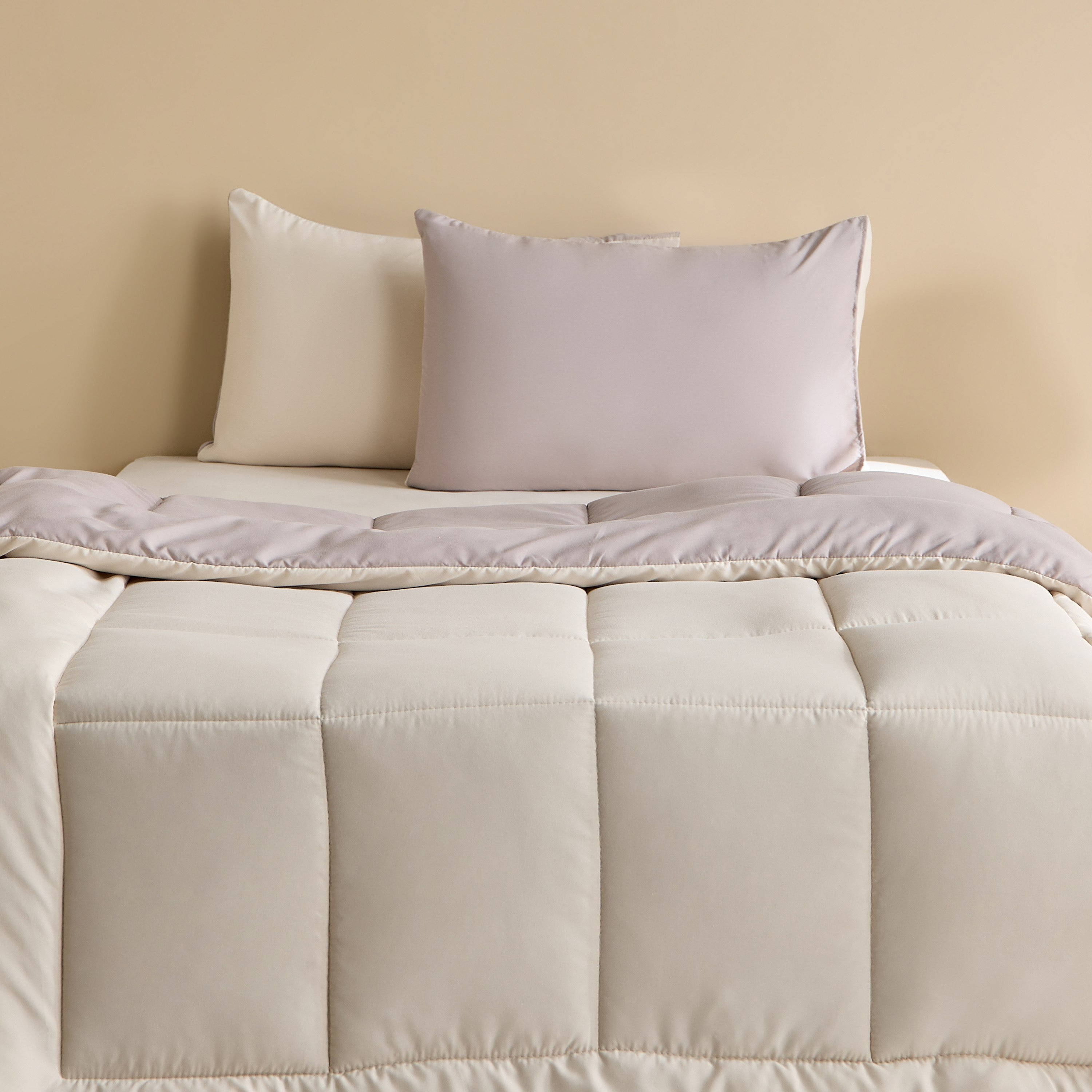 Luno Sleep Ease Hotel Collection 4-Piece Reversible Microfiber Twin BIAB Comforter Set - 160x220 cm-hbxhomeware-hbxbedroom-image-3