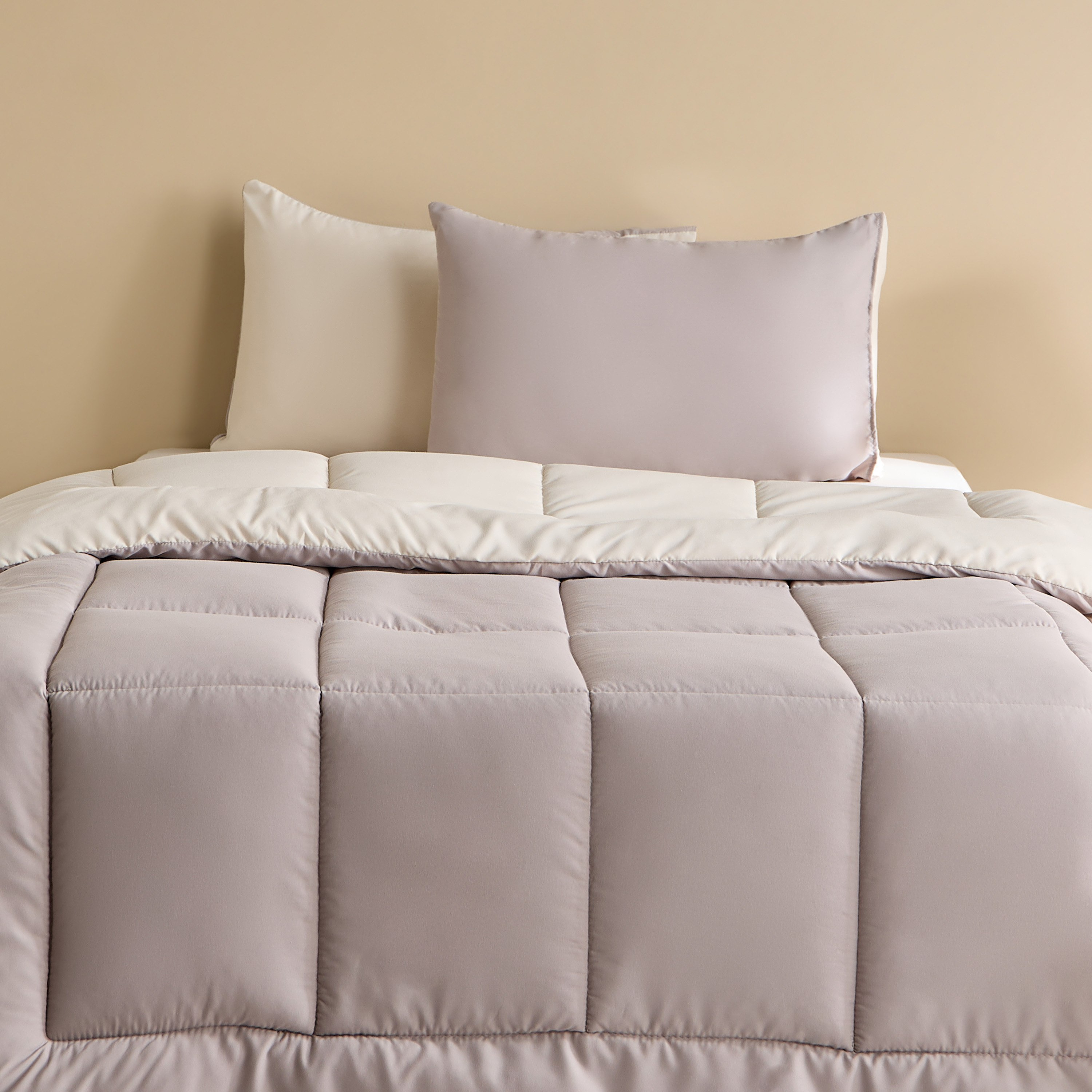 Luno Sleep Ease Hotel Collection 4-Piece Reversible Microfiber Twin BIAB Comforter Set - 160x220 cm-hbxhomeware-hbxbedroom-image-4