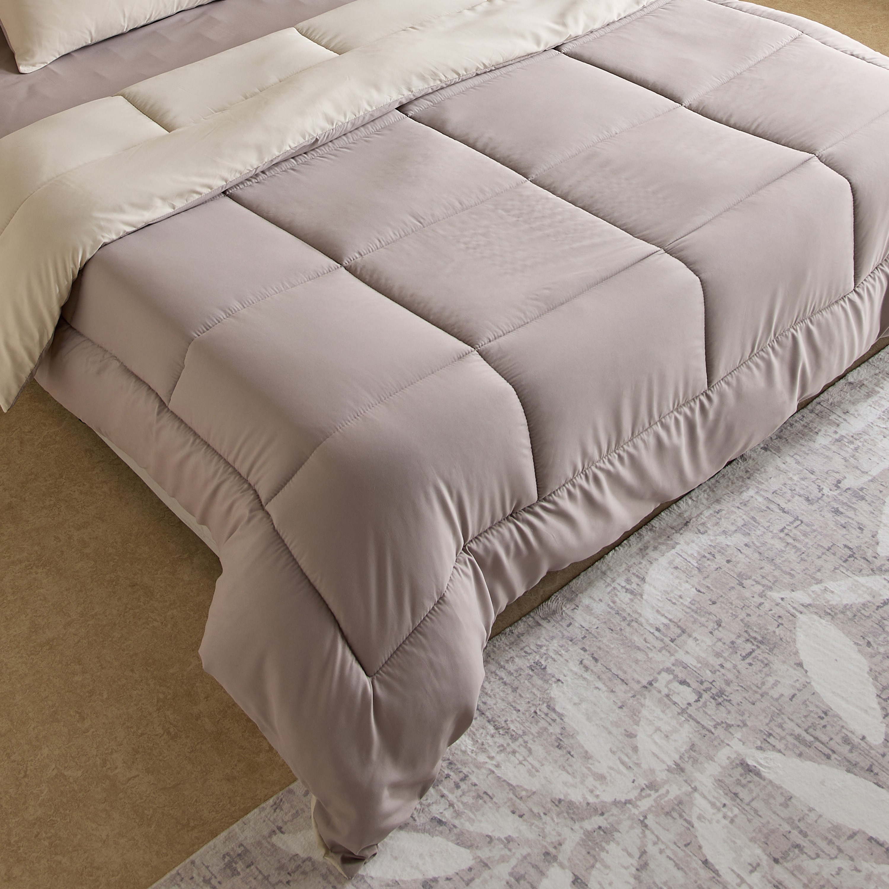 طقم لحاف كوين من الألياف الدقيقة قابل للعكس 6 قطع من لونو سليب إيزي هوتيل - 200×230 سم-hbxhomeware-hbxbedroom-image-5