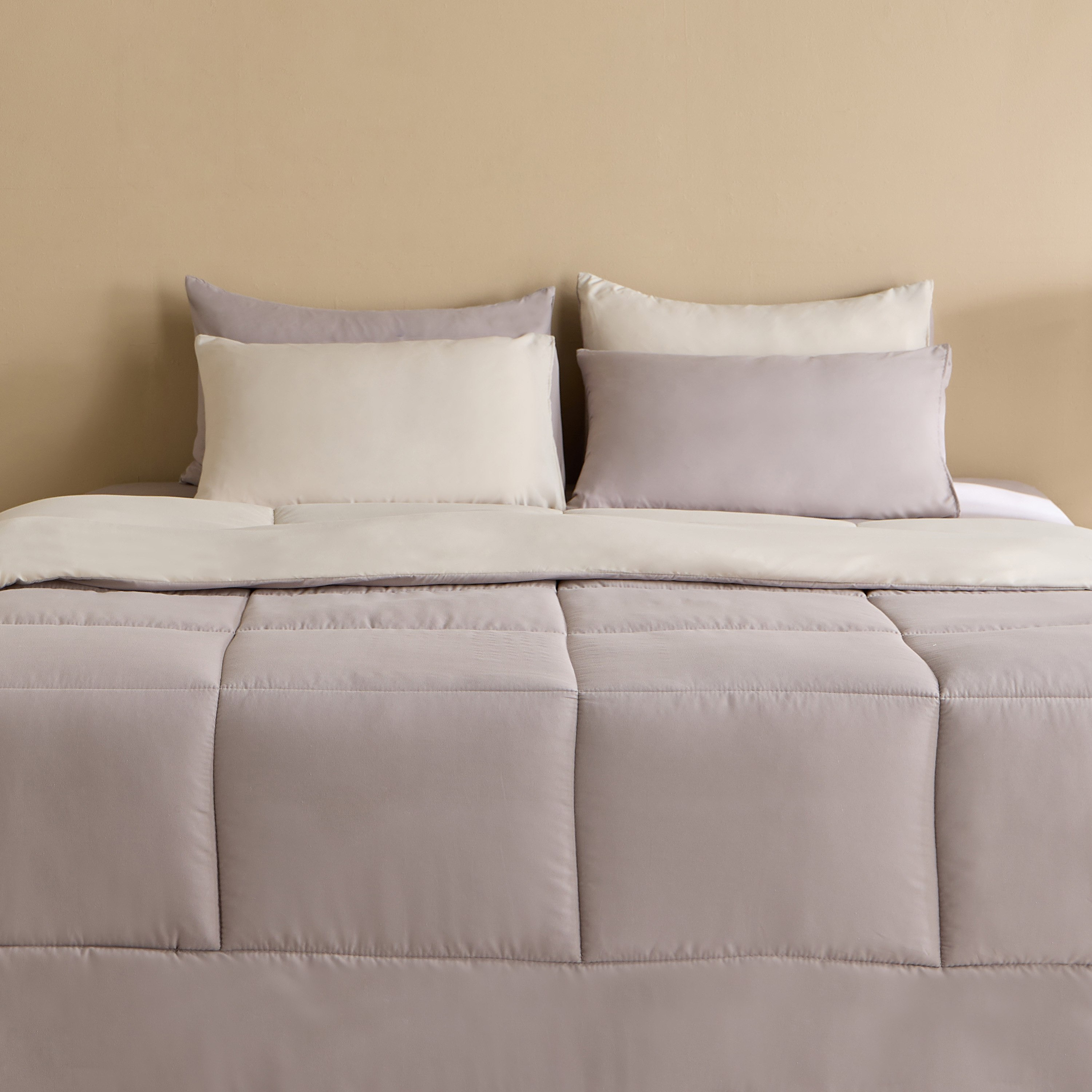 Luno Sleep Ease Hotel Collection 6-Piece Reversible Microfibre Super King BIAB Comforter Set - 240x240 cm-hbxhomeware-hbxbedroom-image-2