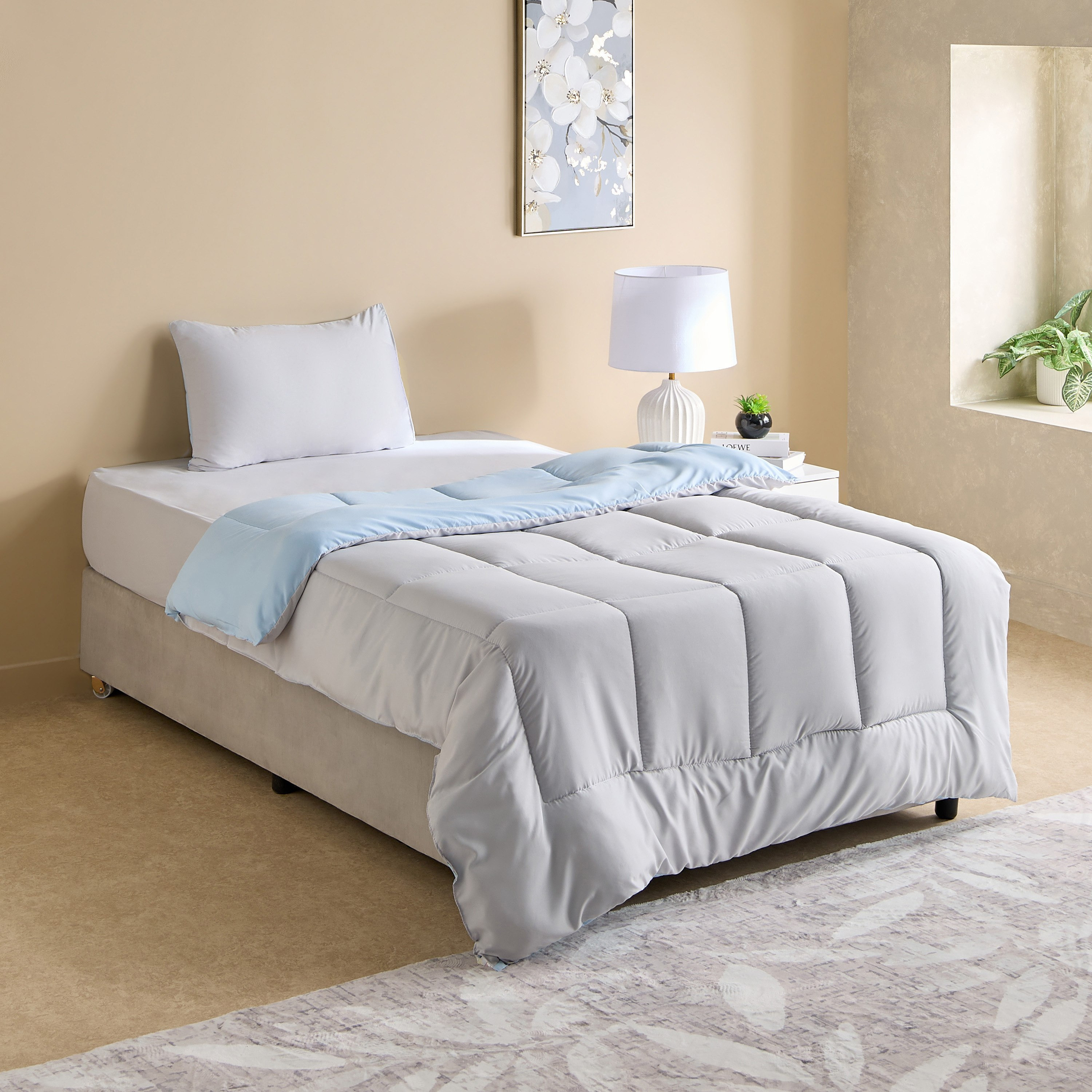 Luno Sleep Ease Hotel Collection 3-Piece Reversible Microfibre Single BIAB Comforter Set - 135x220 cm-hbxhomeware-hbxbedroom-image-10