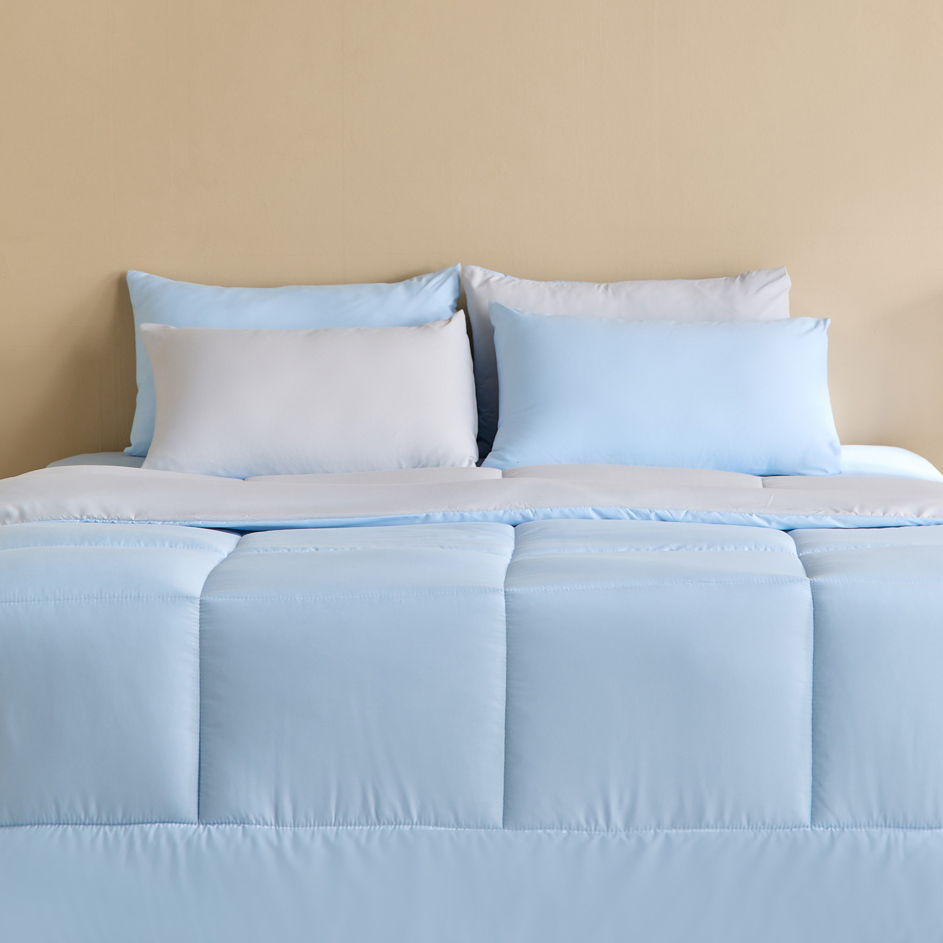 Luno Sleep Ease Hotel Collection 6-Piece Reversible Microfiber Queen BIAB Comforter Set - 200x230 cm-hbxhomeware-hbxbedroom-image-2
