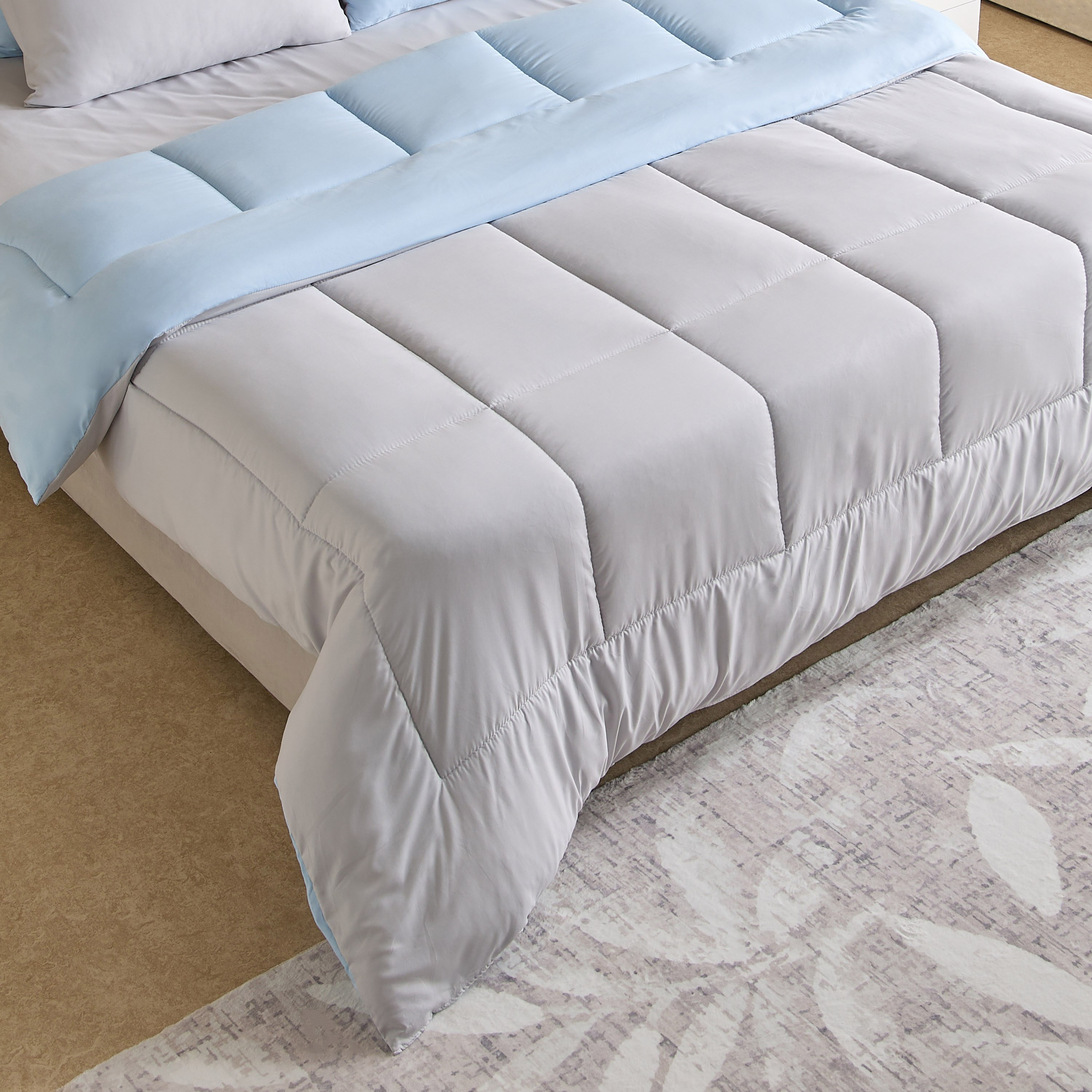 Luno Sleep Ease Hotel Collection 6-Piece Reversible Microfiber Super King BIAB Comforter Set - 240x240 cm-hbxhomeware-hbxbedroom-image-4