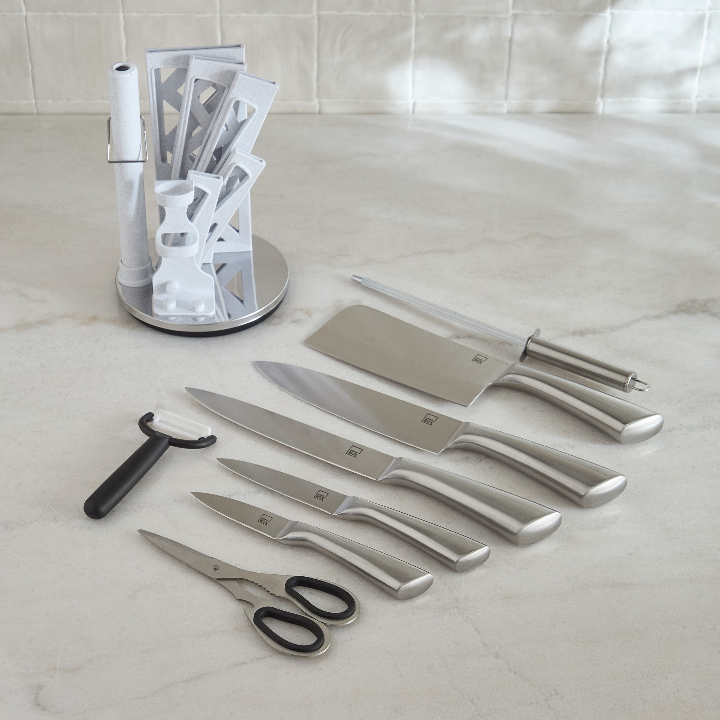 طقم سكاكين مع حامل 9 قطع من جليستن-hbxhomeware-hbxkitchen-image-2