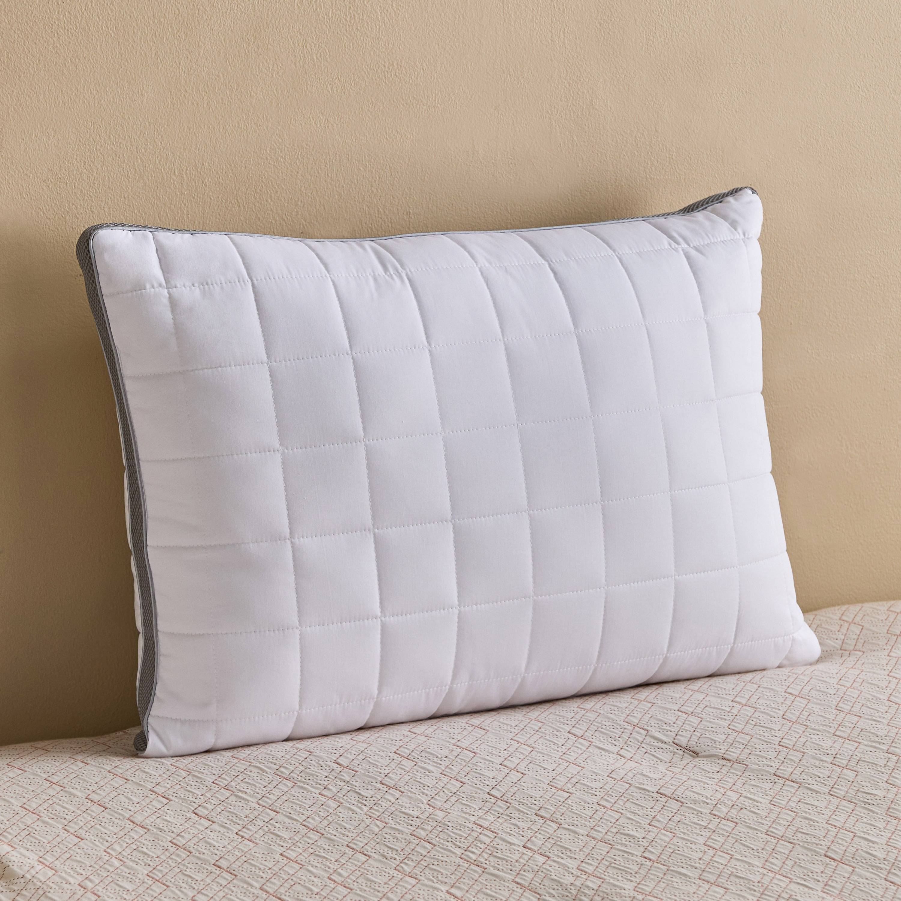Cool Comfort Ball Fiber Breathable Quilted Pillow - 50x70+3 cm-hbxhomeware-hbxbedroom-image-1