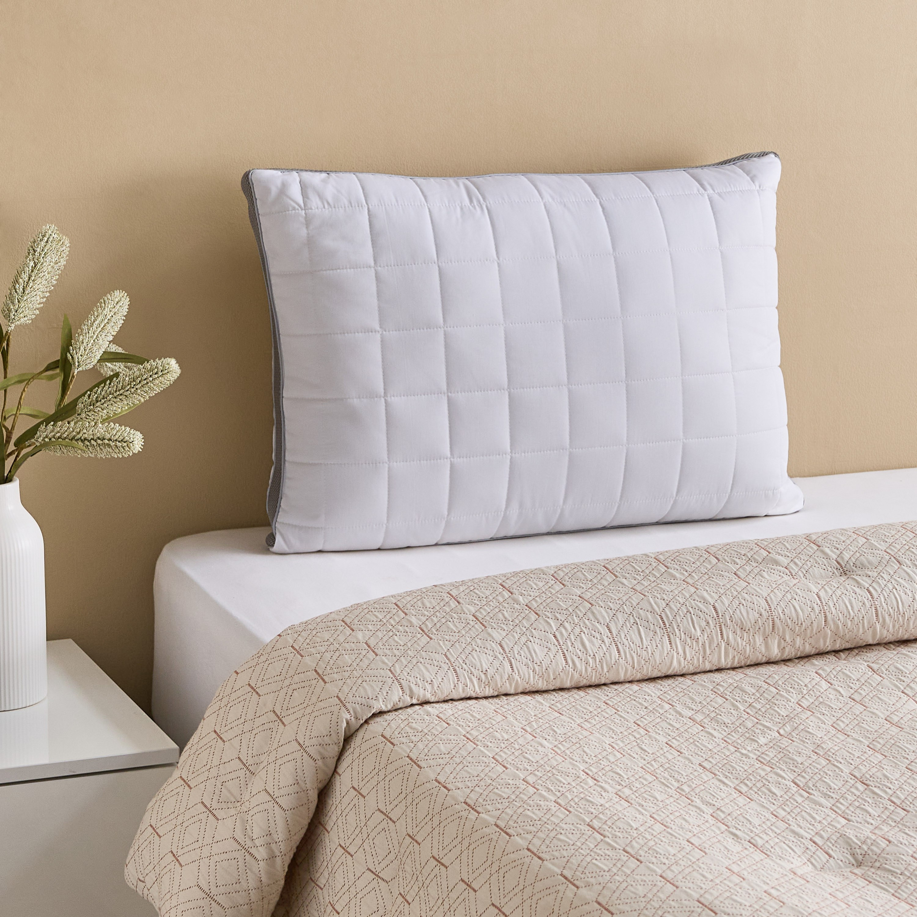Cool Comfort Ball Fiber Breathable Quilted Pillow - 50x70+3 cm-hbxhomeware-hbxbedroom-image-5