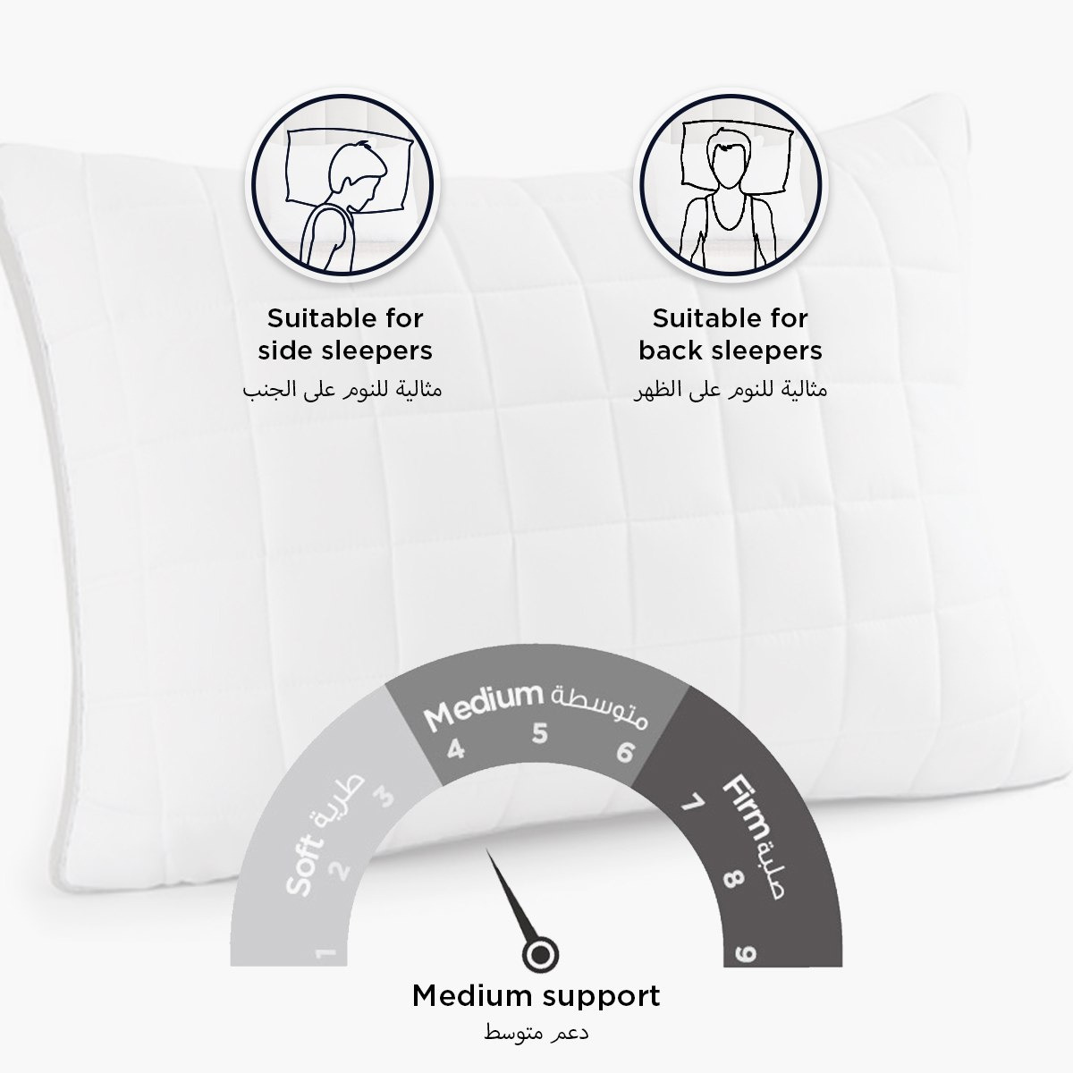 Cool Comfort Ball Fiber Breathable Quilted Pillow - 50x70+3 cm-hbxhomeware-hbxbedroom-image-7