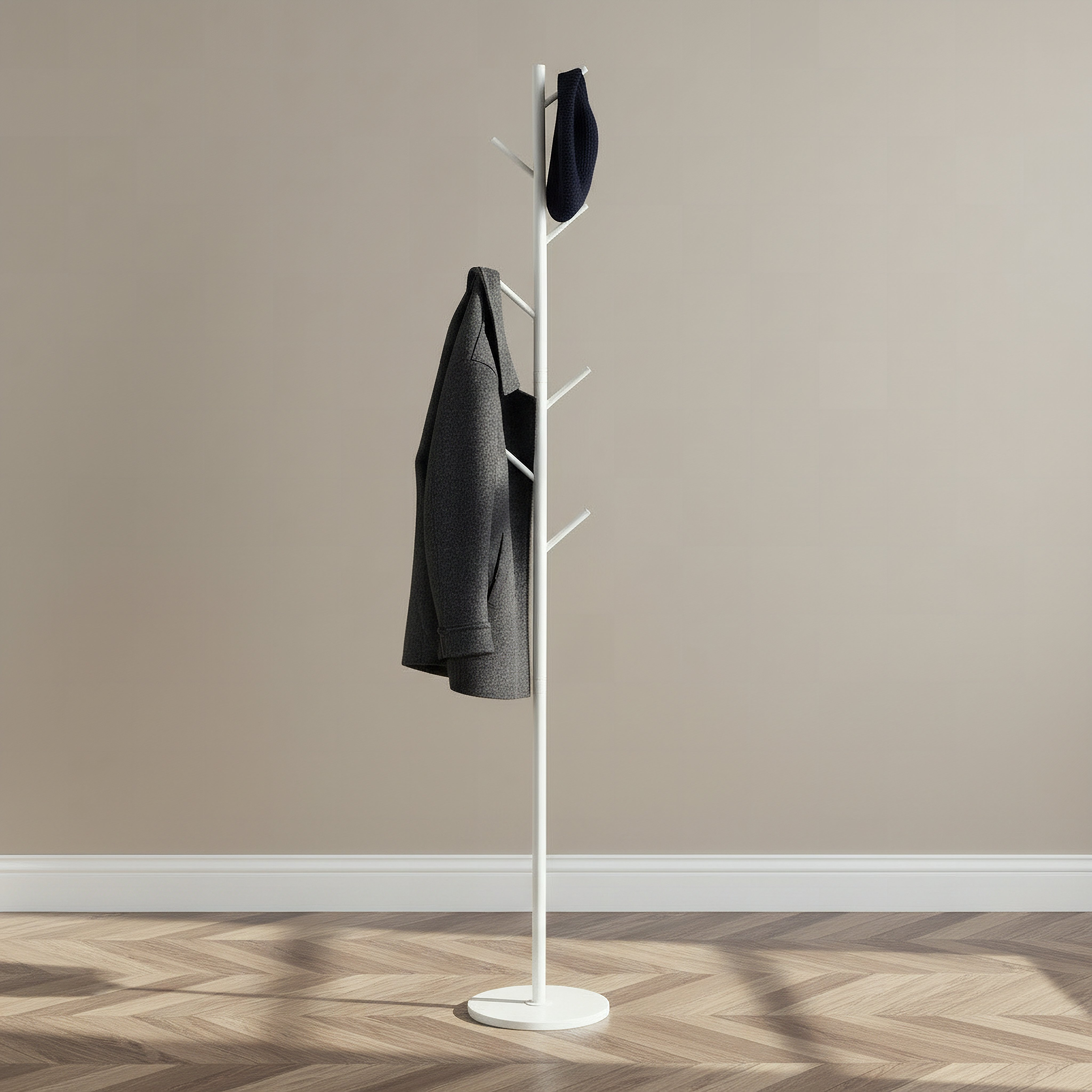 Atlanta Tall Hanger with Marble Base - 172x25 cm-hbxhomeware-bathandlaundry-clothesdryingracks-image-1