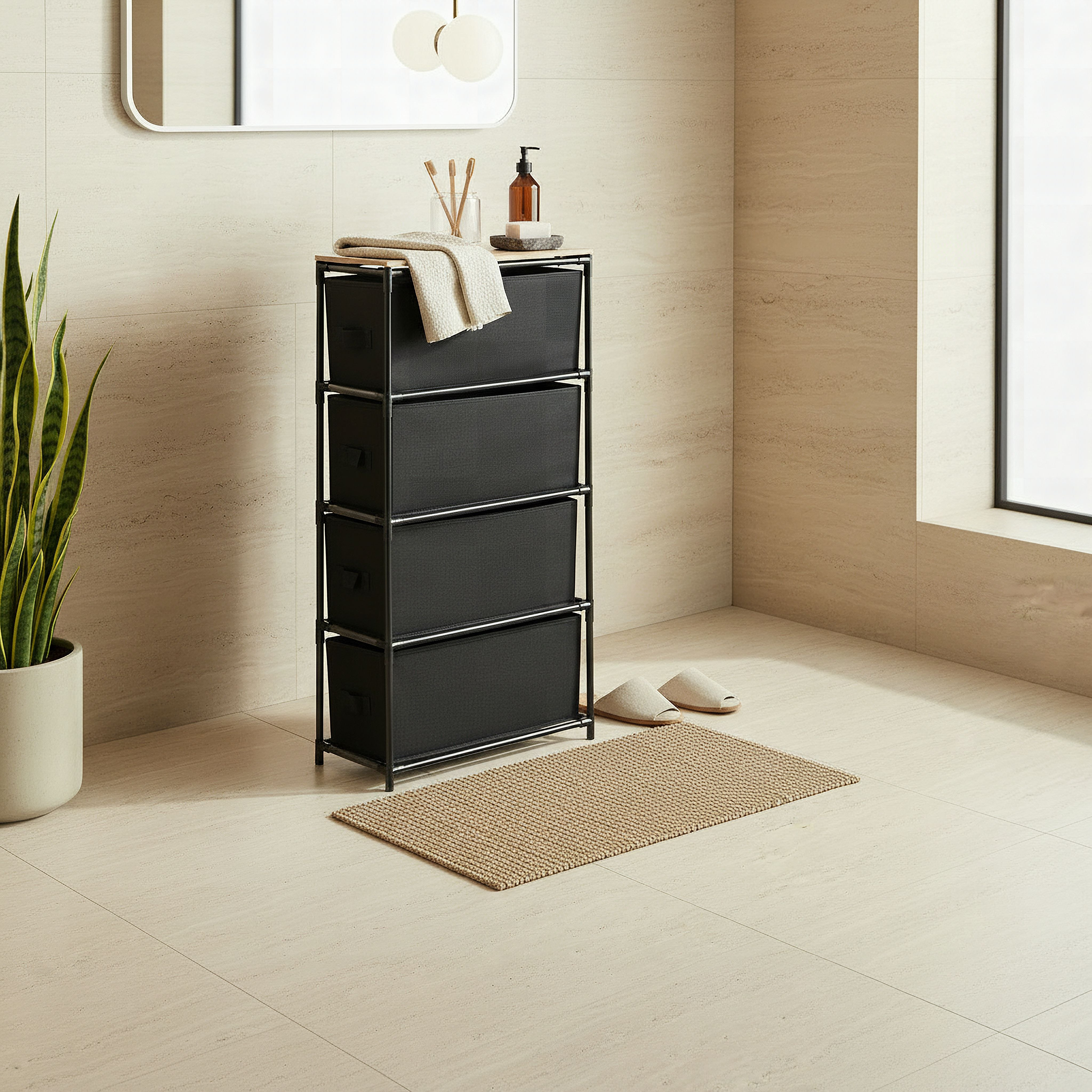 Hazle 4-Drawer Slim Storage Cabinet-hbxbedroom-bedroomaccessories-bedroomstorage-image-4