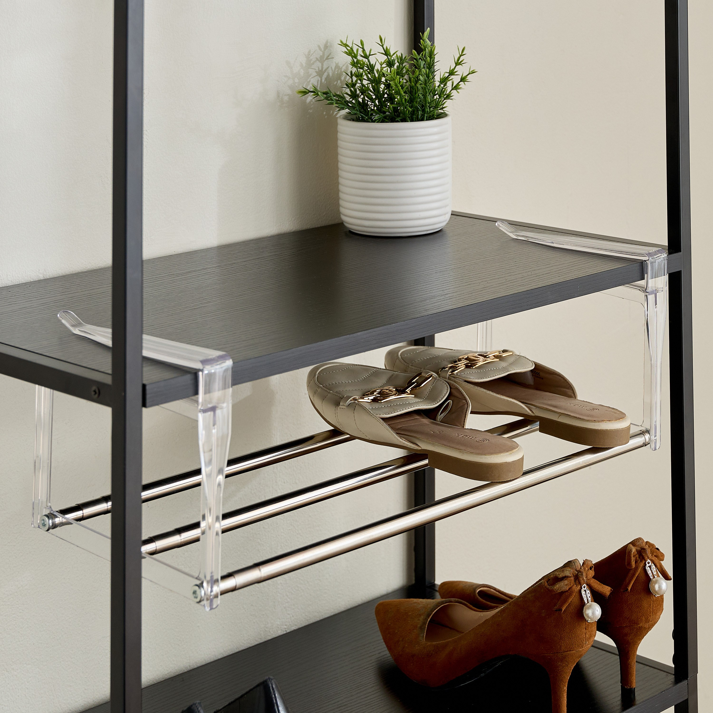 Saga Extendable Hanging Shoe Rack - 48-90x20x16.5 cm-hbxhomeware-hbxbathroom-image-1