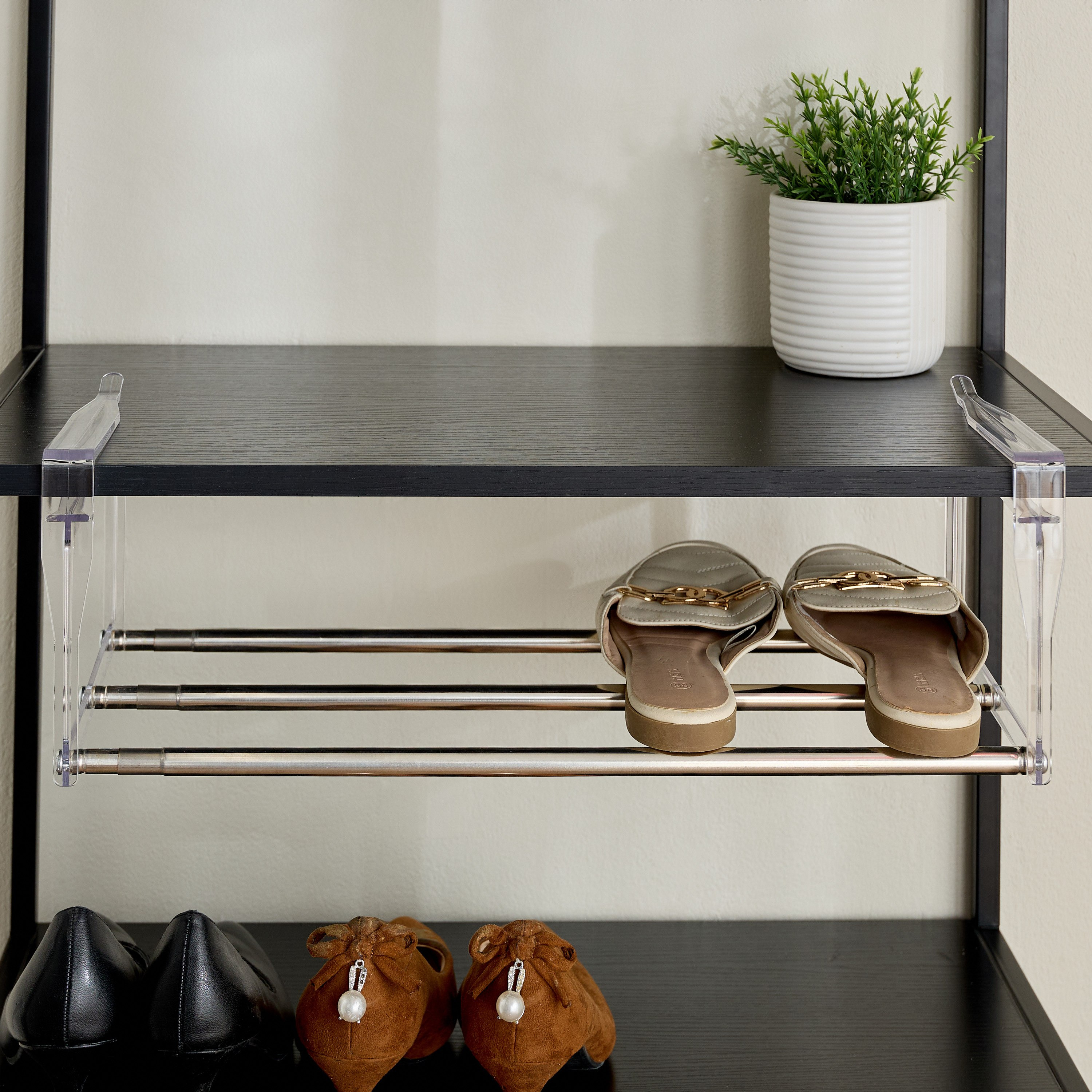 Saga Extendable Hanging Shoe Rack - 48-90x20x16.5 cm-hbxhomeware-hbxbathroom-image-2