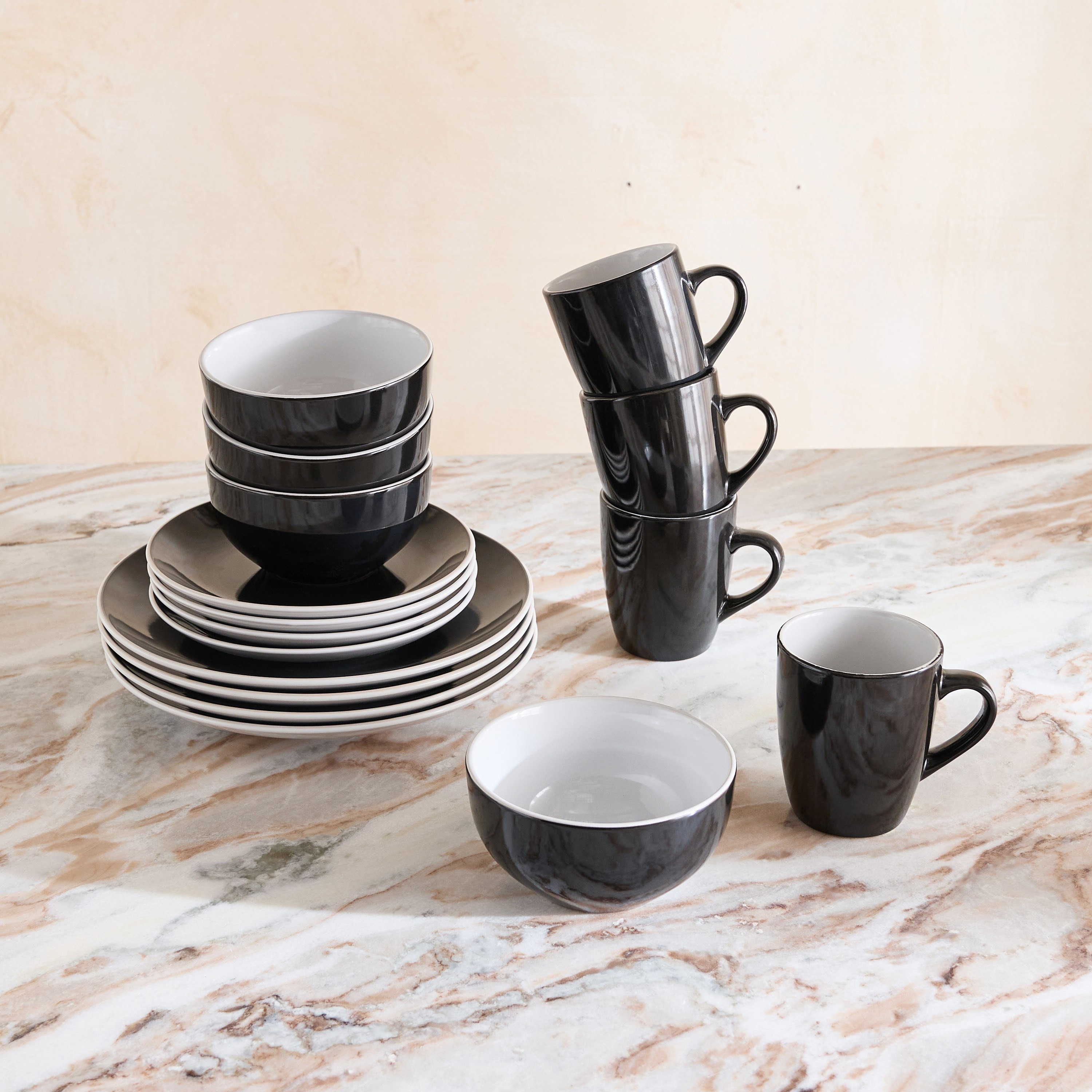 طقم عشاء 16 قطعة من إليجنزا - يخدم 4 أفراد-hbxdiningroom-tabletop-dinnersets-image-6