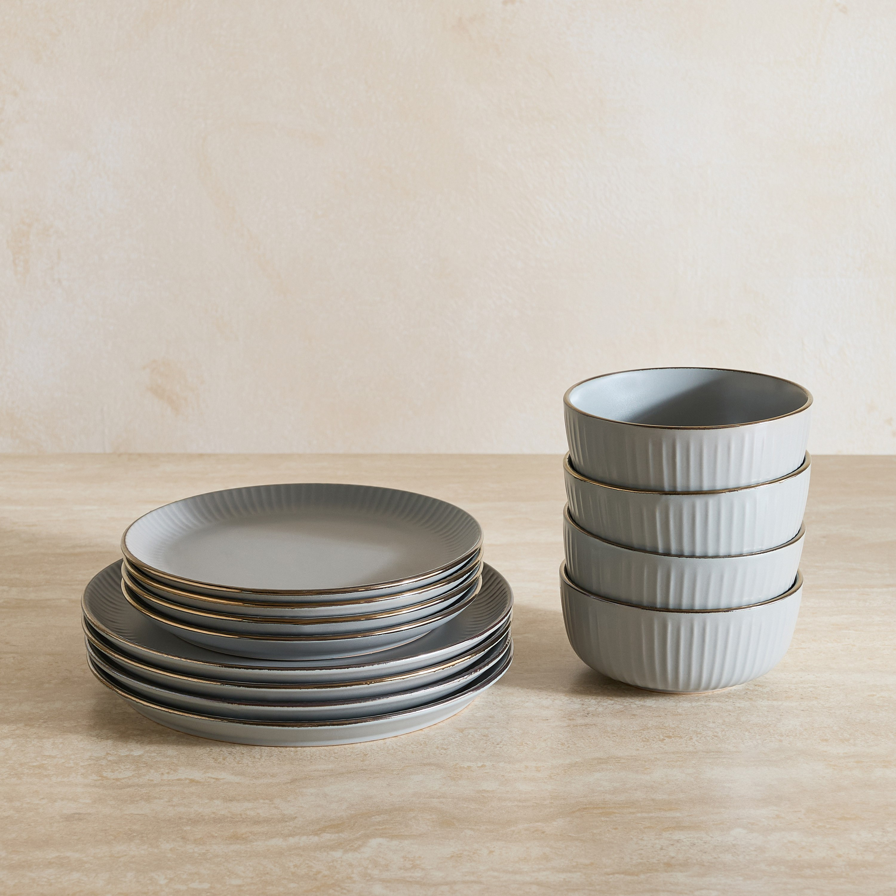 طقم عشاء منقوش 12 قطعة من إليجنزا - يخدم 4 أفراد-hbxdiningroom-tabletop-dinnersets-image-5