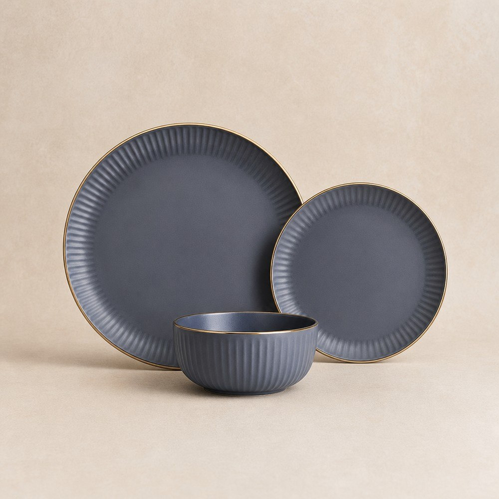 طقم عشاء منقوش 12 قطعة من إليجنزا - يخدم 4 أفراد-hbxdiningroom-tabletop-dinnersets-image-1